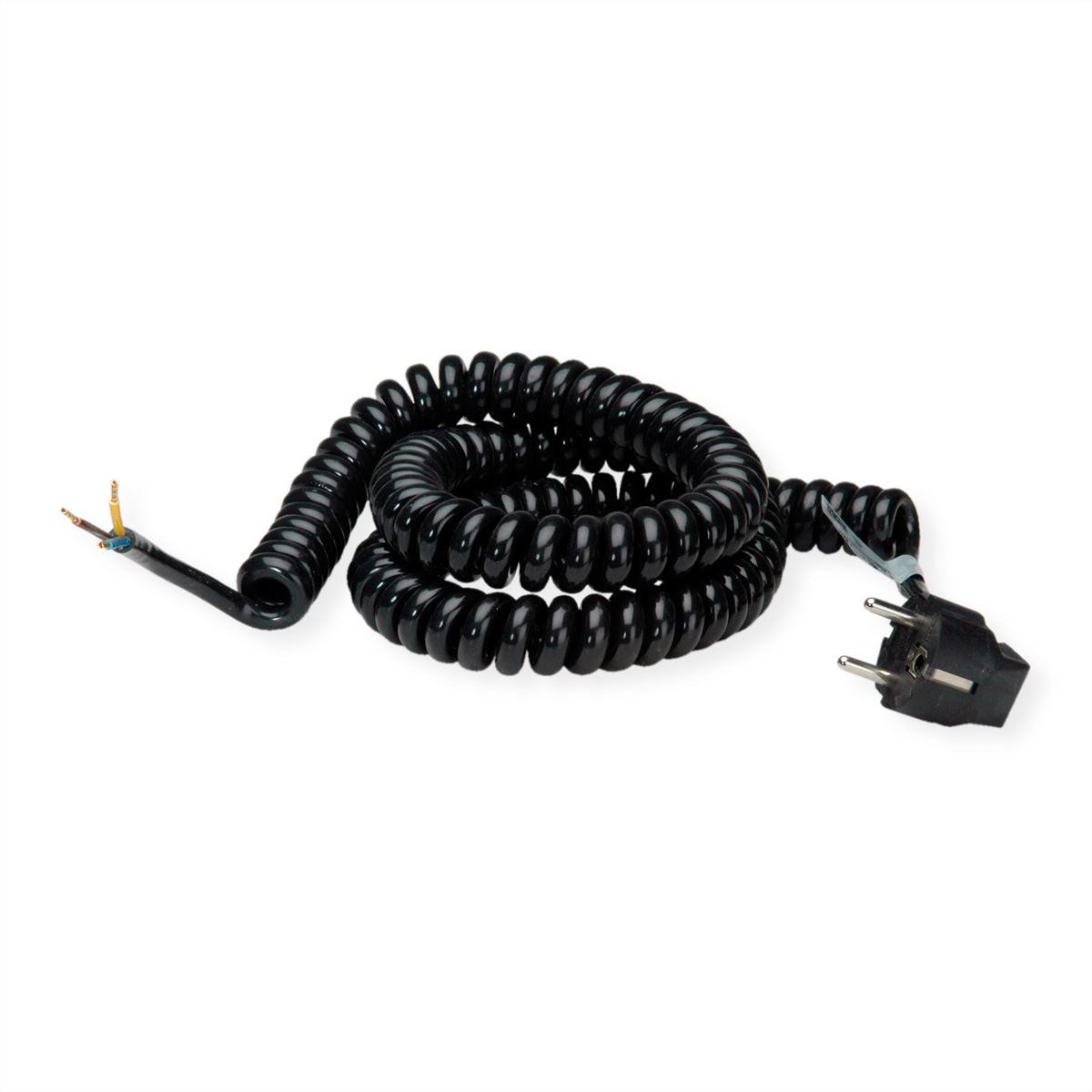 BACHMANN Wendelleitung 1-4m schwarz, H05VV-F 3G1,5mm²  (BILD2)