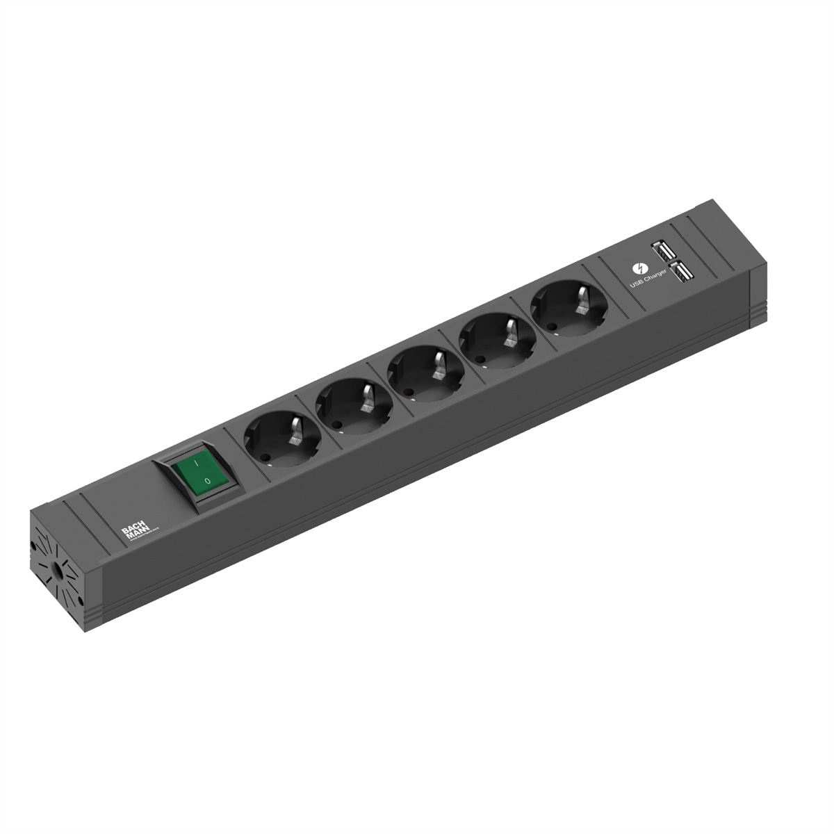 BACHMANN CONNECT LINE 5xSchutzkontakt Schalter USB A&A 15W