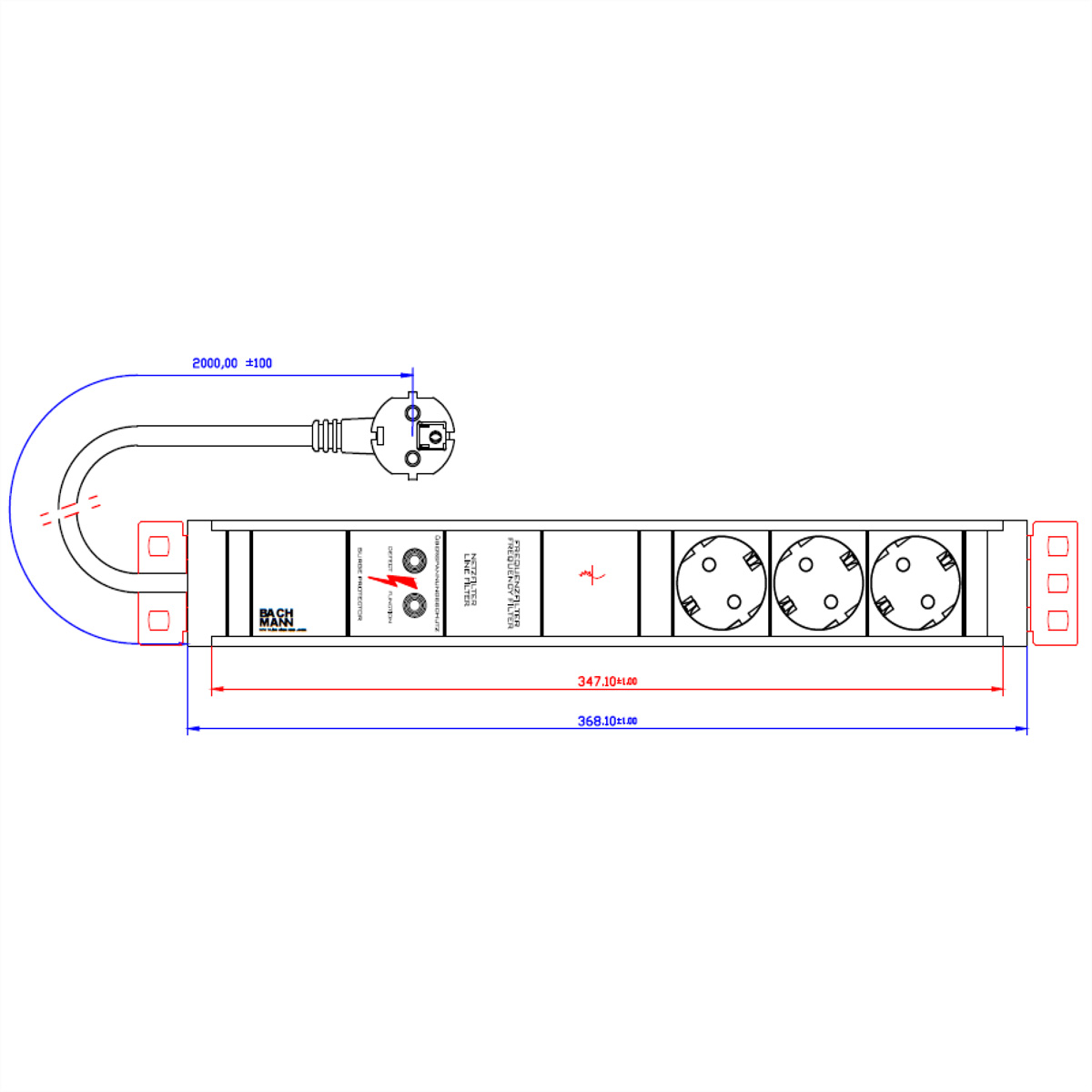 BACHMANN CONNECT LINE 3xCEE7/3 420.0068 1xGVS