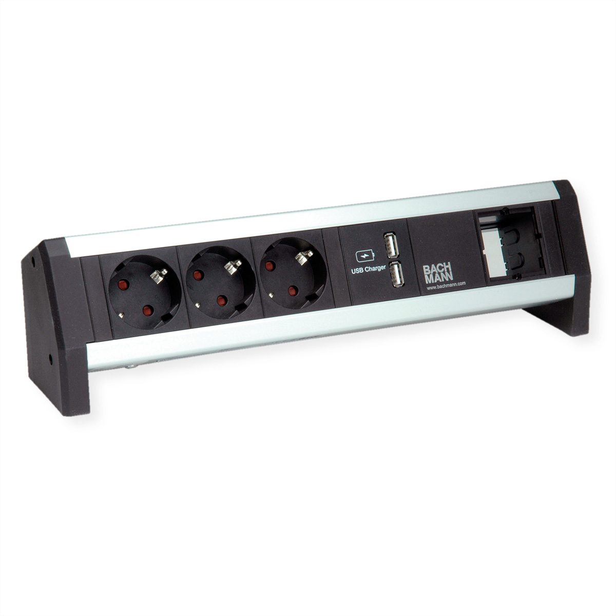 BACHMANN Desk1 1xUSBCharger 3xSchutzkontakt, 1xABD