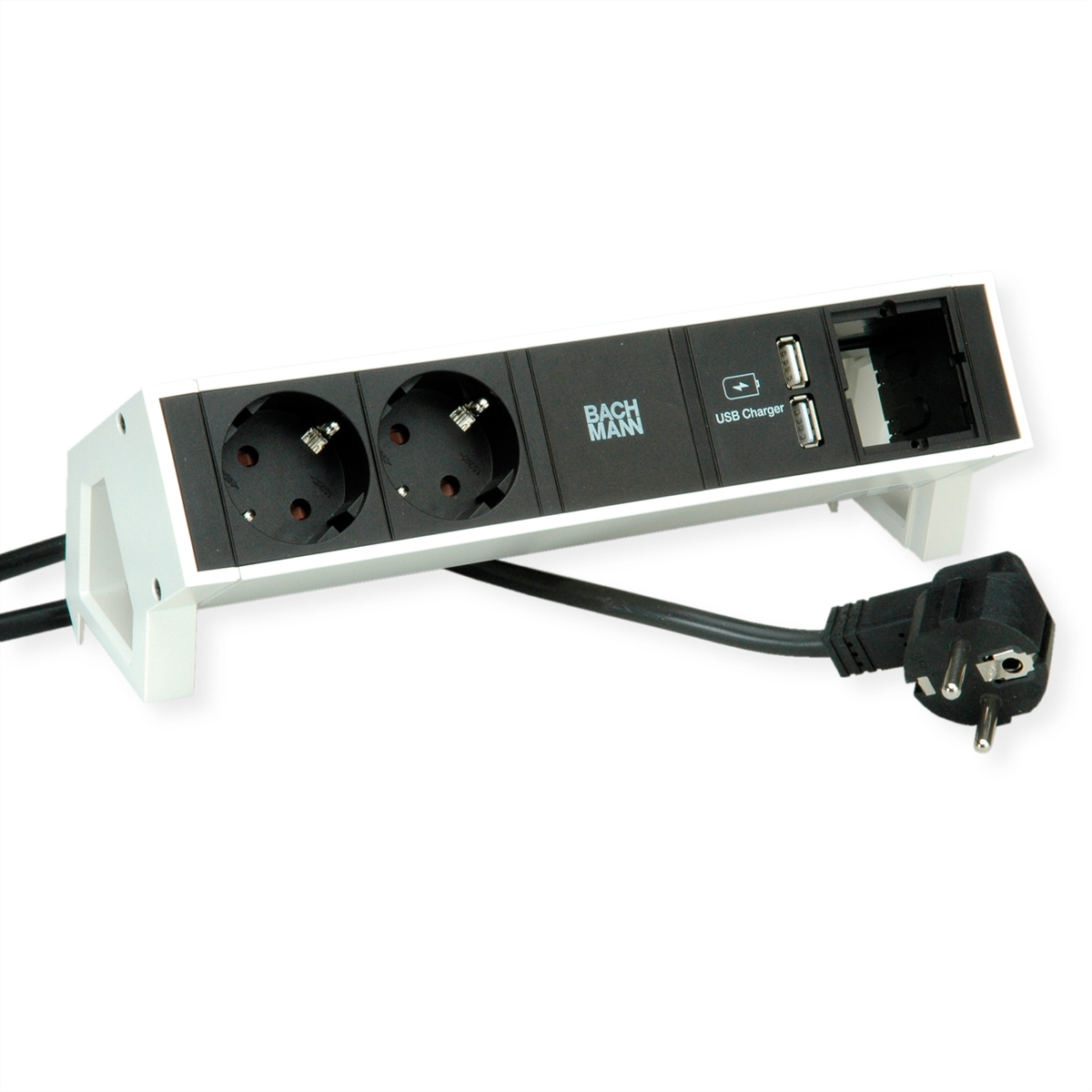 BACHMANN DESK2 2x Schutzkontakt 1x USB Charger 1x CM BACHMANN DESK2 2x Schutzkontakt 1x USB Charger 1x CM