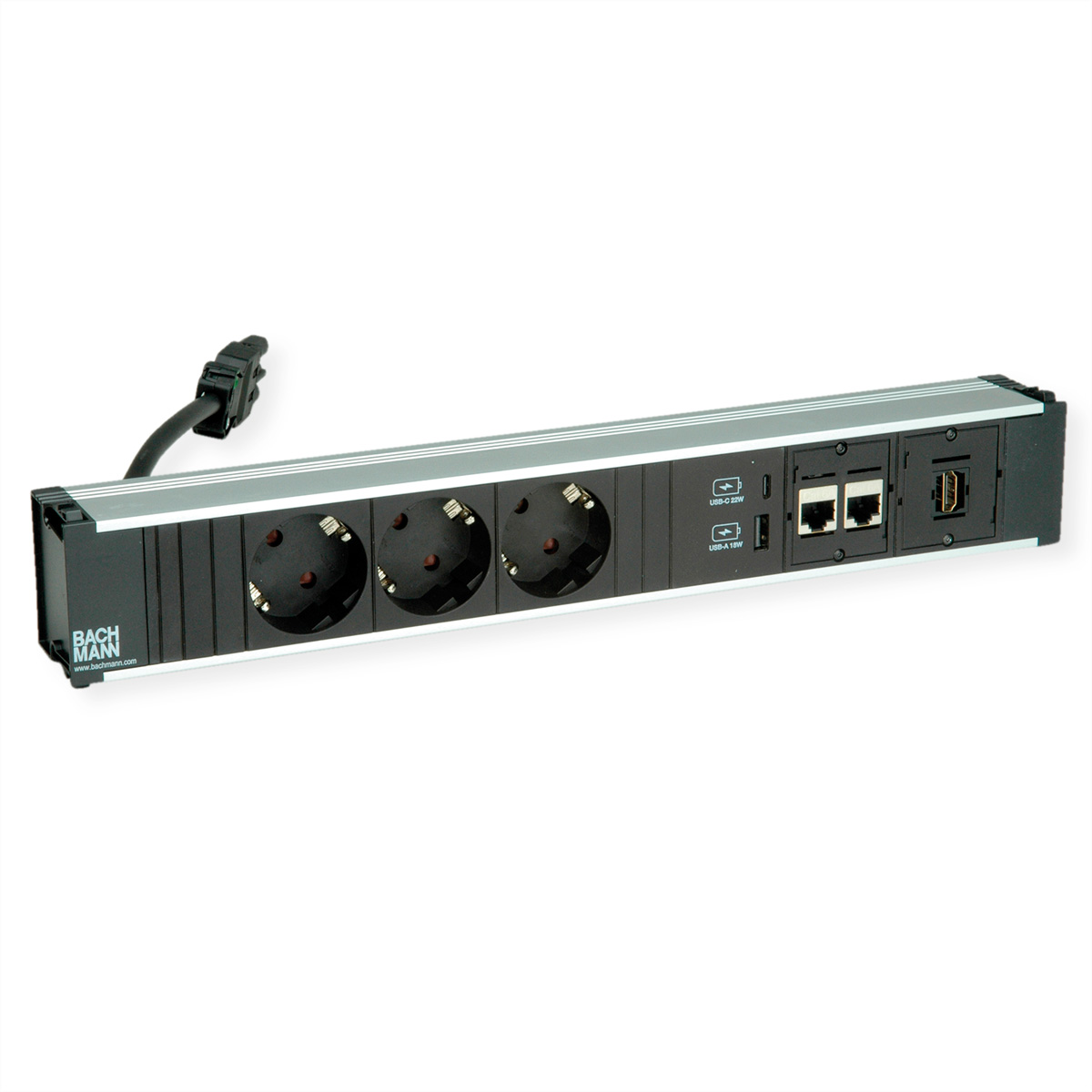 BACHMANN CONI 3xCEE7/3 2xCAT6a 1xHMDI, 1xUSB Charger A/C 22W BACHMANN CONI 3xCEE7/3 2xCAT6a 1xHMDI, 1xUSB Charger A/C 22W