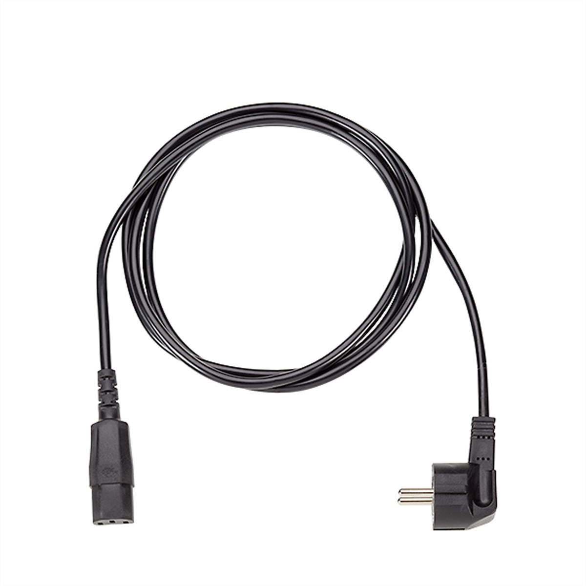 BACHMANN Zuleitung H05VV-F 3G1.00 3,0m, schwarz 30/35 C13 Stromkabel
