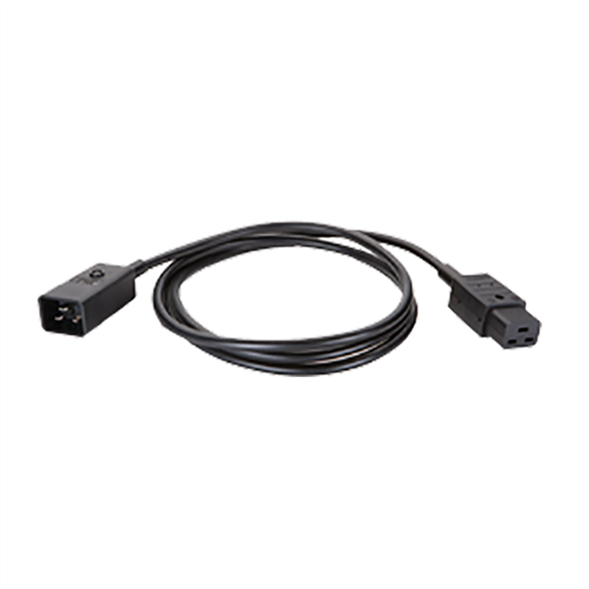 BACHMANN Verlängerung H05VV-F 3G1,5mm², L: 1,5m sw C19/C20 Stromkabel