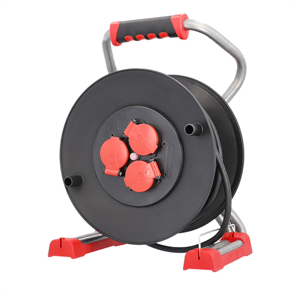 BACHMANN Profi-Kabeltrommel 3xCEE7/3 H07RN-F 3G1,5mm² 25,0m CEE7/7 Kabeltrommel