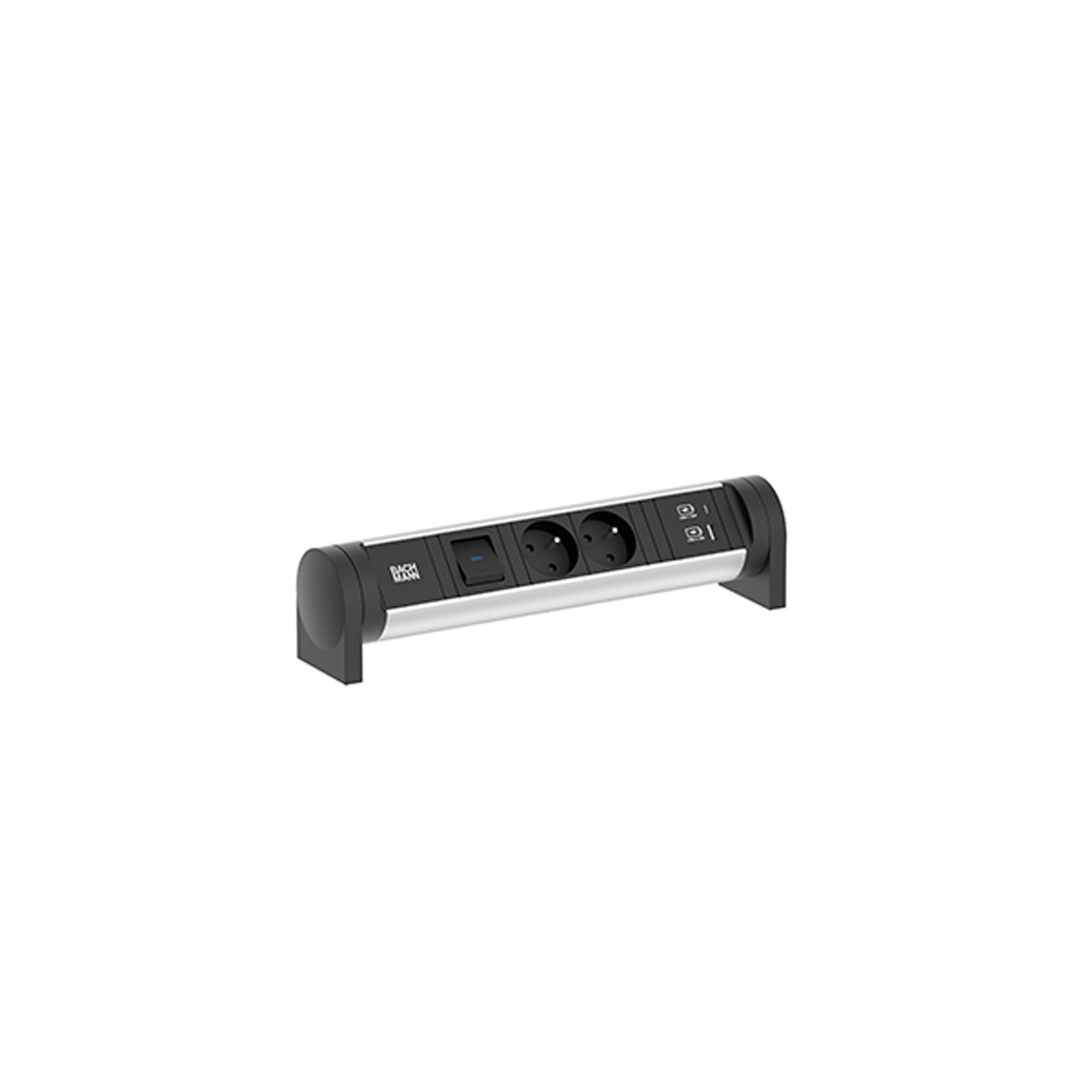 BACHMANN CYCLE Desk 2xUTE 1xSchalter 1xUSB A/C 22W 0,2m GST18 BACHMANN CYCLE Desk 2xUTE 1xSchalter 1xUSB A/C 22W 0,2m GST18