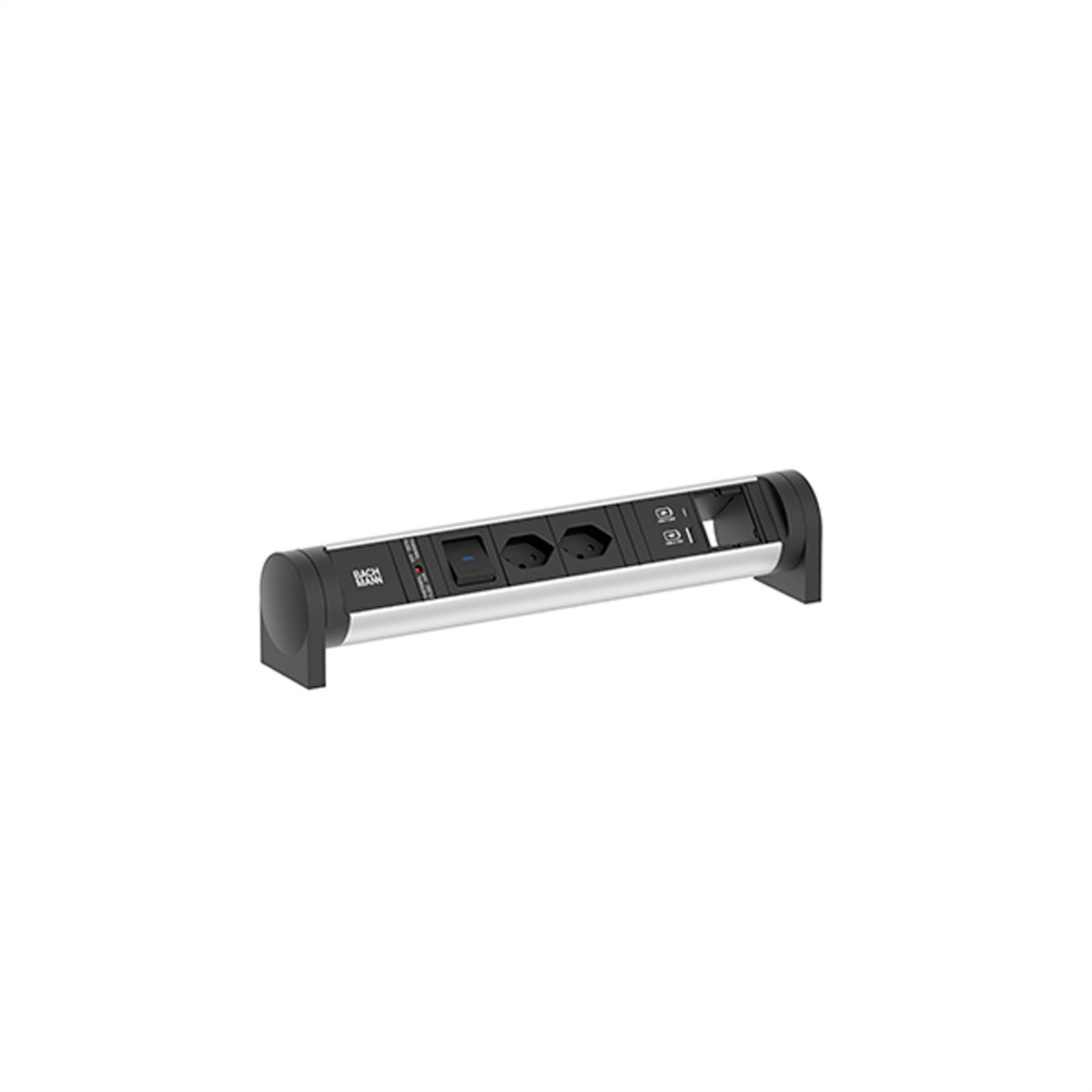 BACHMANN CYCLE Desk 2xCH 1xSchalter 1xCM 1xUSB A/C 22W 0,2m GST18