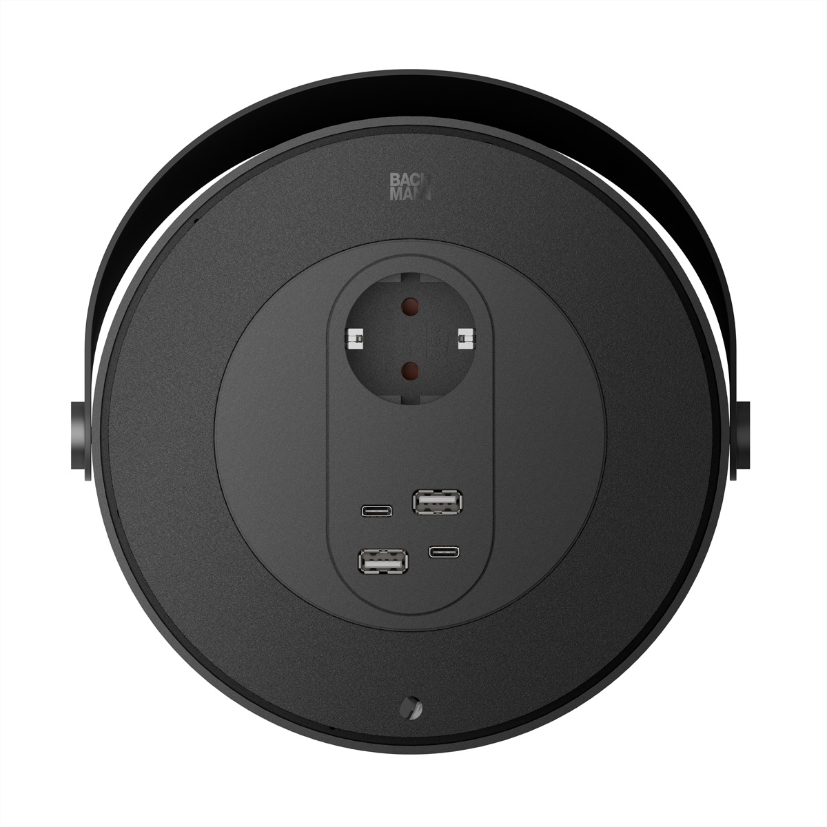 BACHMANN MOV:E POWER UNIT 1xCEE7/3 2x Charger USB-A/C, 220W, schwarz / weiß