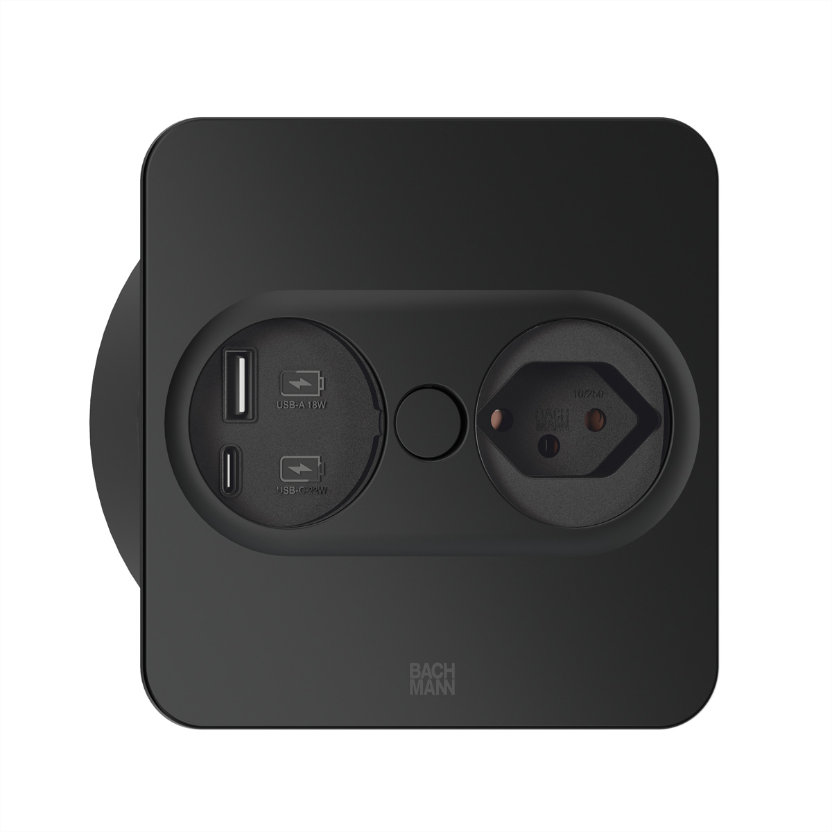 BACHMANN TWIST2 1xT13 Charger USB A/C, T12 Montagestecker