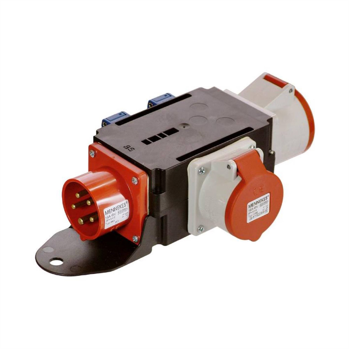 BACHMANN CEE-Adapter CEE Stecker 16A, 1x16A 5p400V 1x32A 5p400v 2Schutzk.