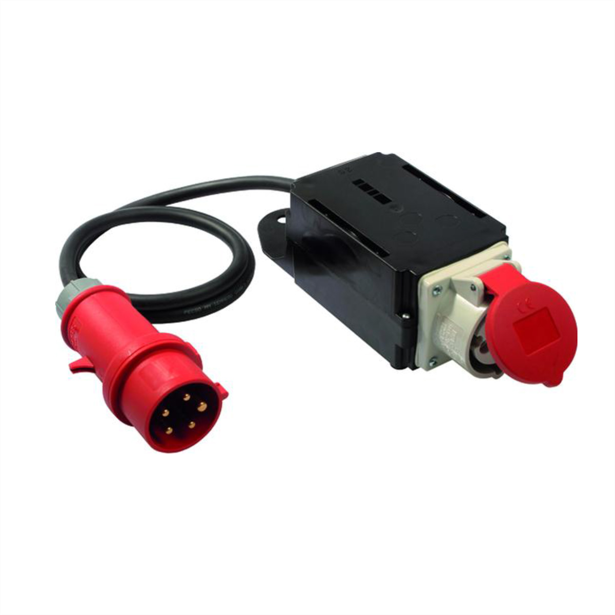 BACHMANN Einschaltstrombegrenzer 16A 3Ph, H07RN-F 5G1,5 mit CEE-Stecker 400V IP44