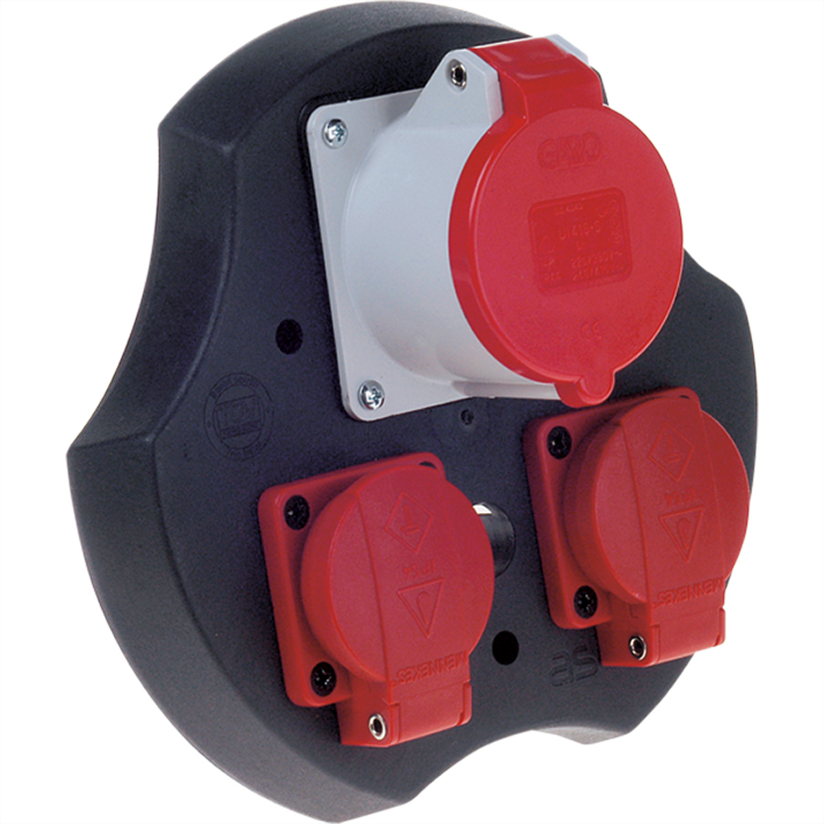 BACHMANN Std.-Einsatz 2xCEE7/3-1xCEE f., für Kabeltrommel 399.180Thermoschutz Facility Systeme