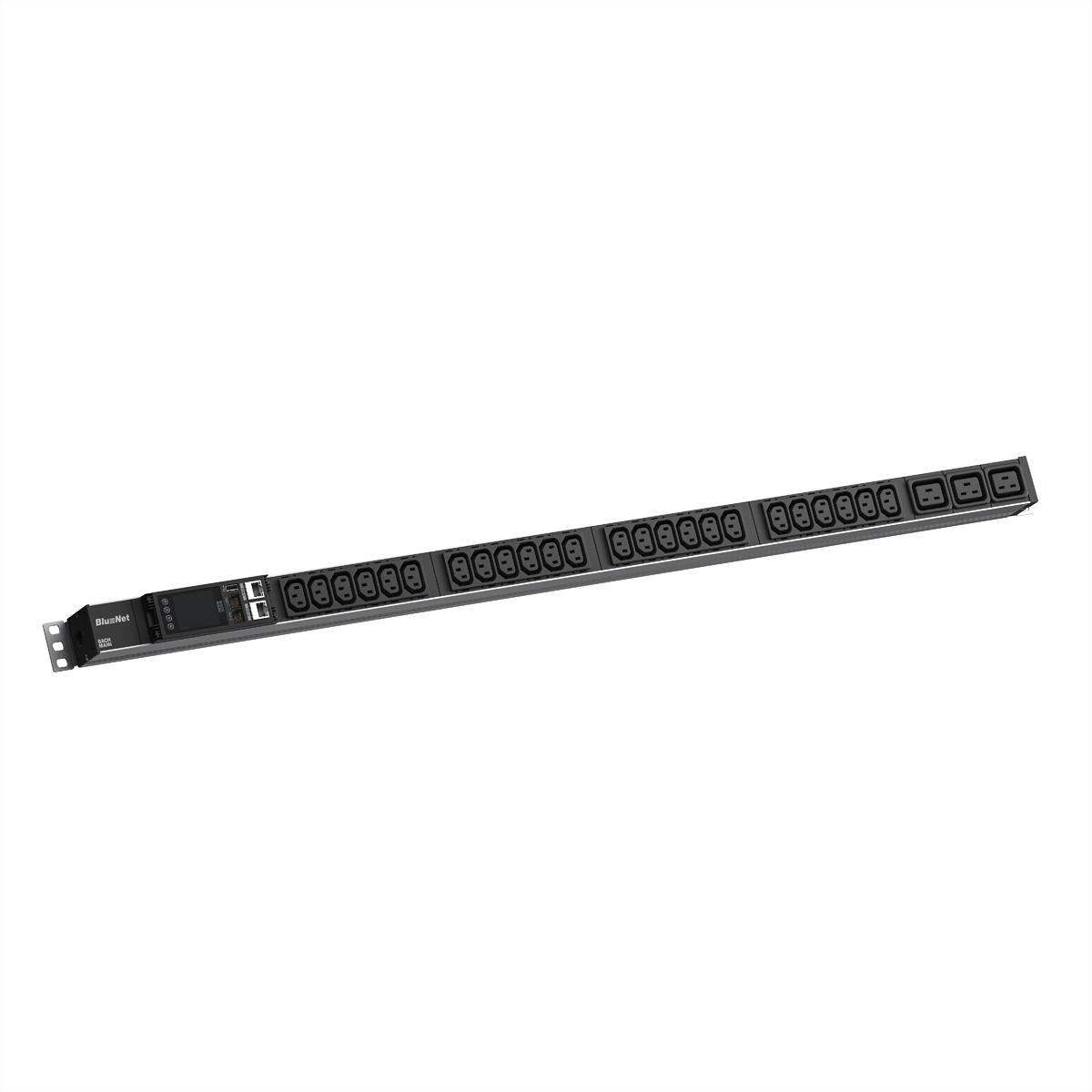 BACHMANN BN ESSENTIAL Metered 24xC13, 3xC19 3,0m CEE 16/3p IP Steckdosenleiste