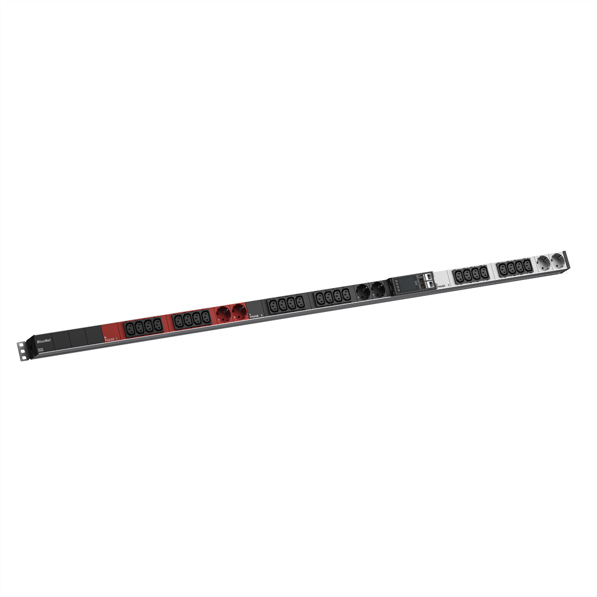 BACHMANN BN ESSENTIAL Metered 24xC13, 6xCEE7/3 3,0m CEE 16/5p IP Steckdosenleiste
