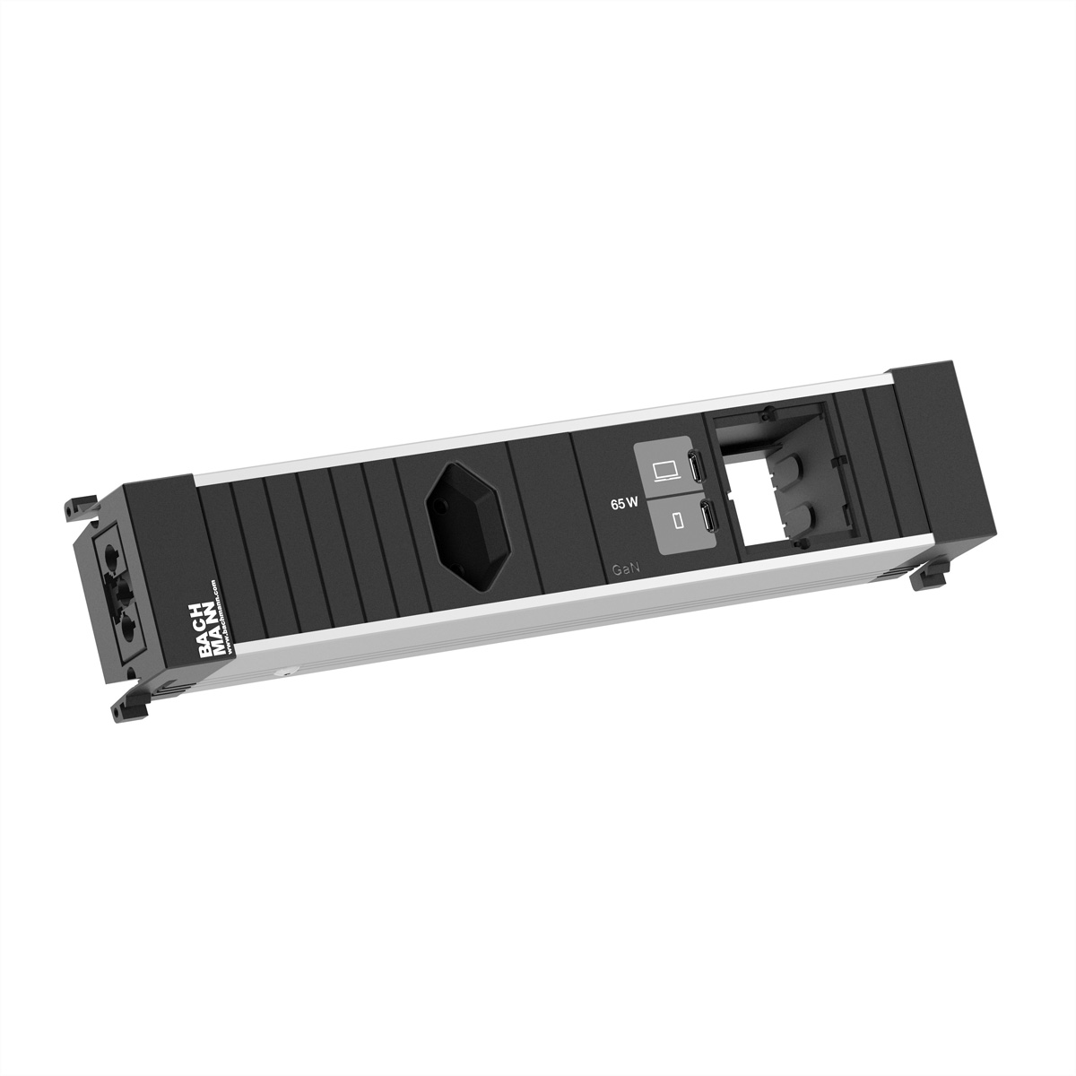 BACHMANN CONFERENCEF M 1xCH 0°, 1xUSB C/C 65W 1xCM Einbau-Anschlussfelder CONFERENCE