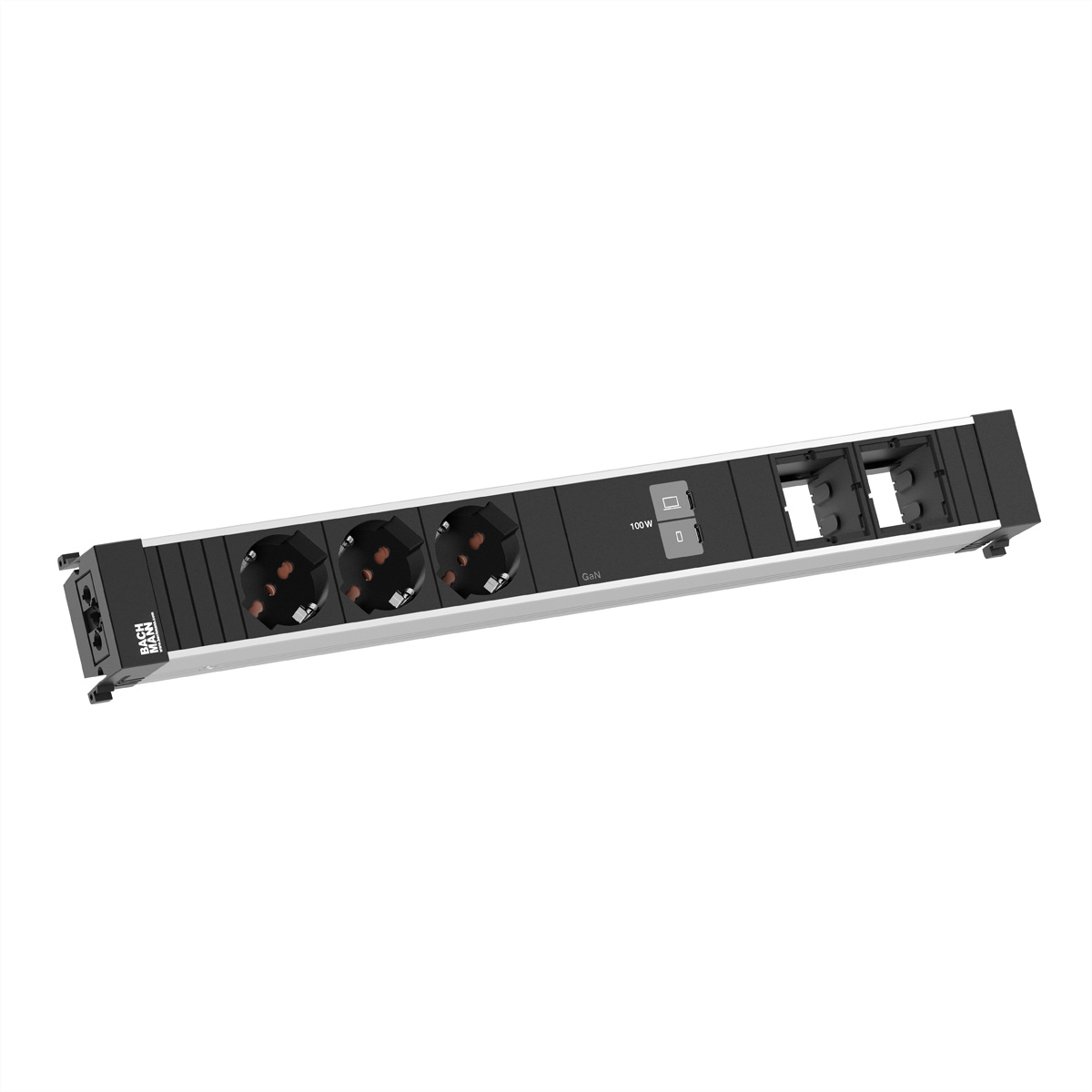 BACHMANN CONFERENCEF XL 3xP40, 1xUSB C/C 100W 2xCM Einbau-Anschlussfelder CONFERENCE