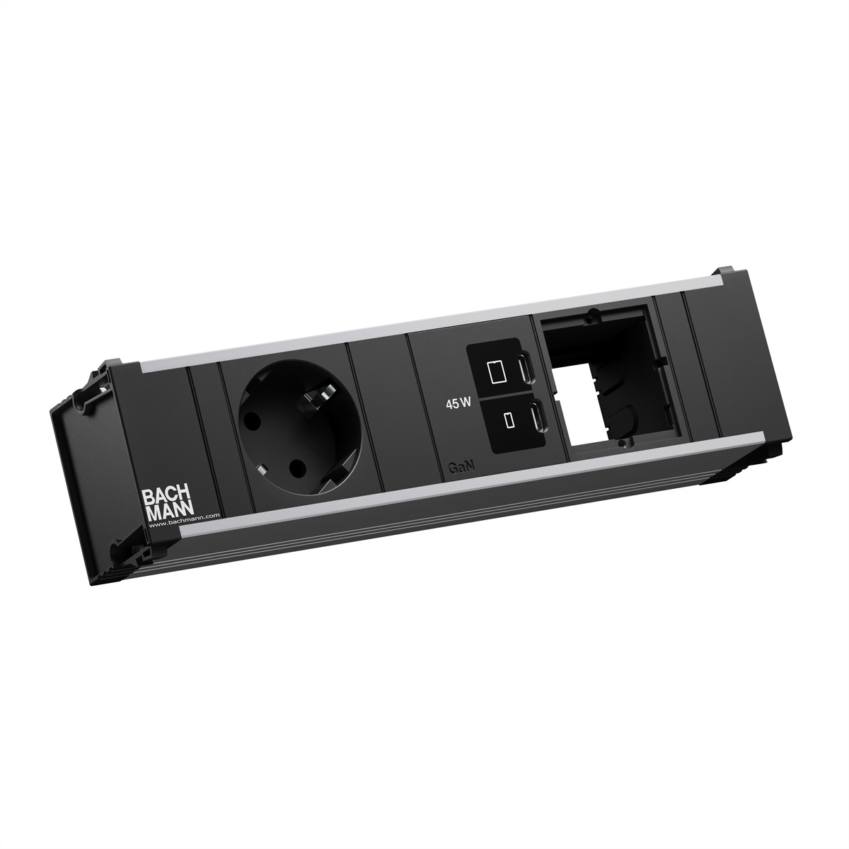 BACHMANN CONI 1xCEE7/3, 1xUSB C/C 45W 1xCM L=0,2m