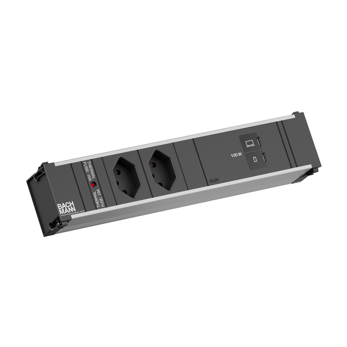BACHMANN CONI M 2xCH 1xUSB C/C 100W, L=0,2m Einbau-Anschlussfelder CONI