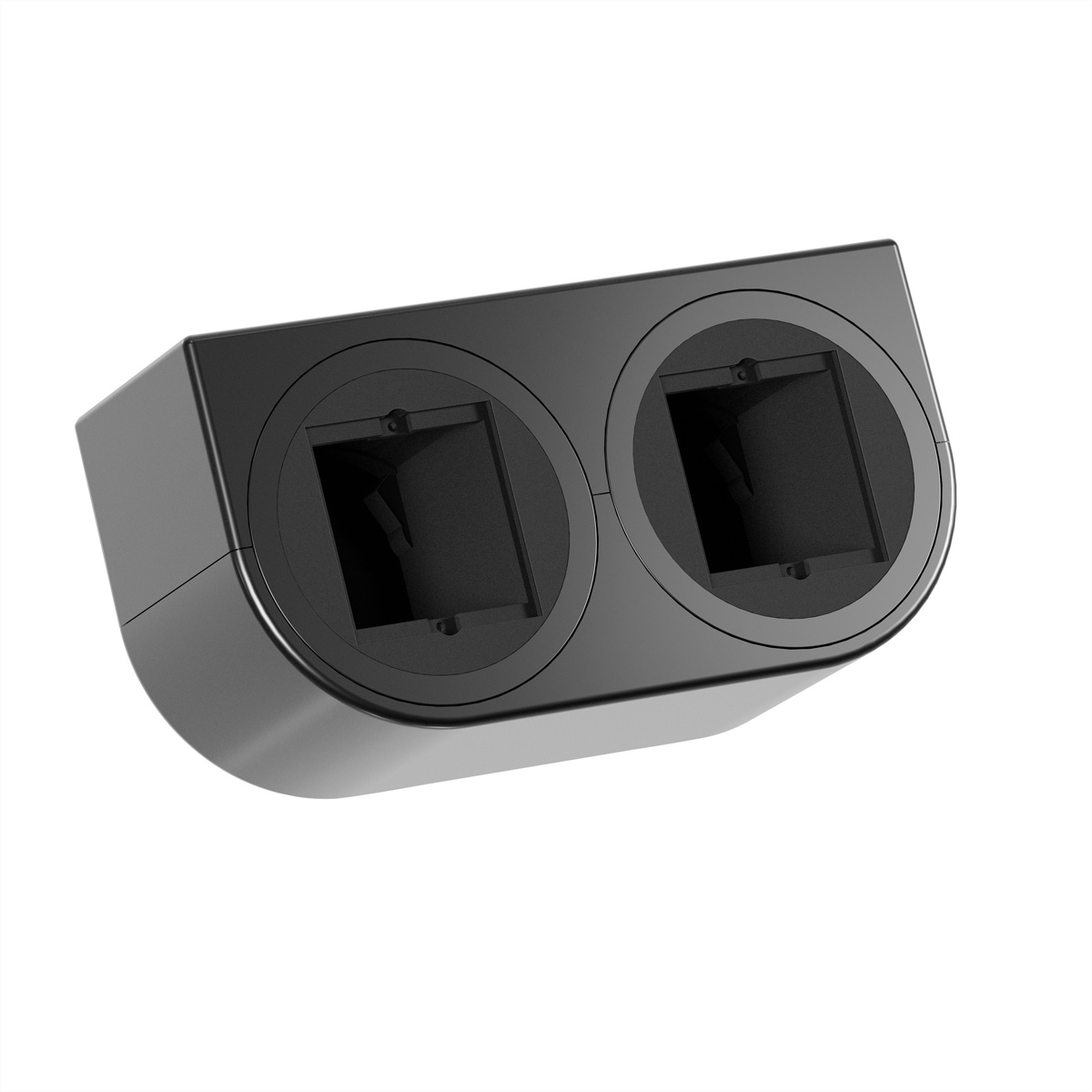 BACHMANN PIX HOLDER DOUBLE, 2x CM, schwarz Anschlussfelder PIX HOLDER