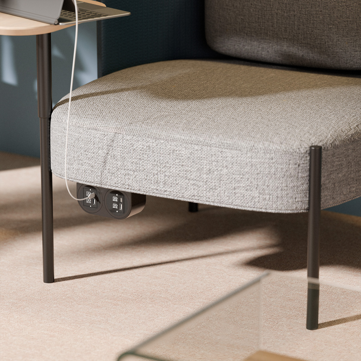 BACHMANN PIX HOLDER DOUBLE, 2x CM, schwarz