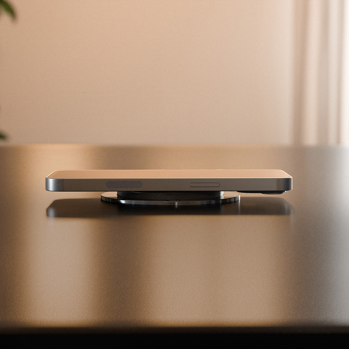 BACHMANN ELEVATOR2 1xUTE 1xUSB C, Wireless Charger 15W RAL9005 2,0 m AEH