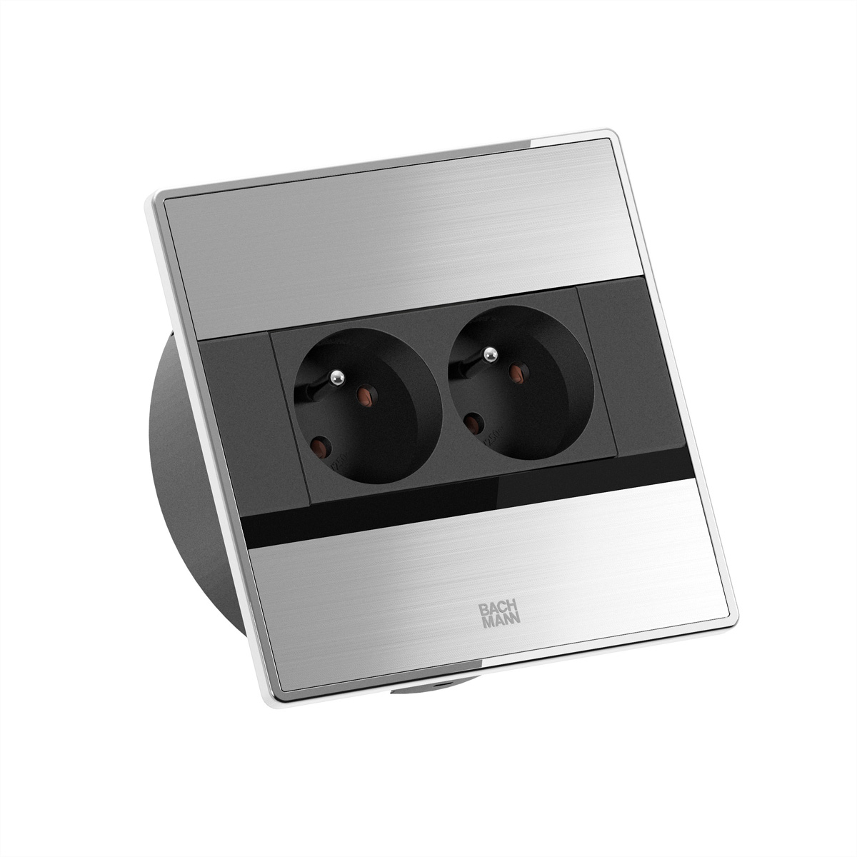 BACHMANN SENSE Edelstahl-Optik 2xUTE, L=2,0m AEH