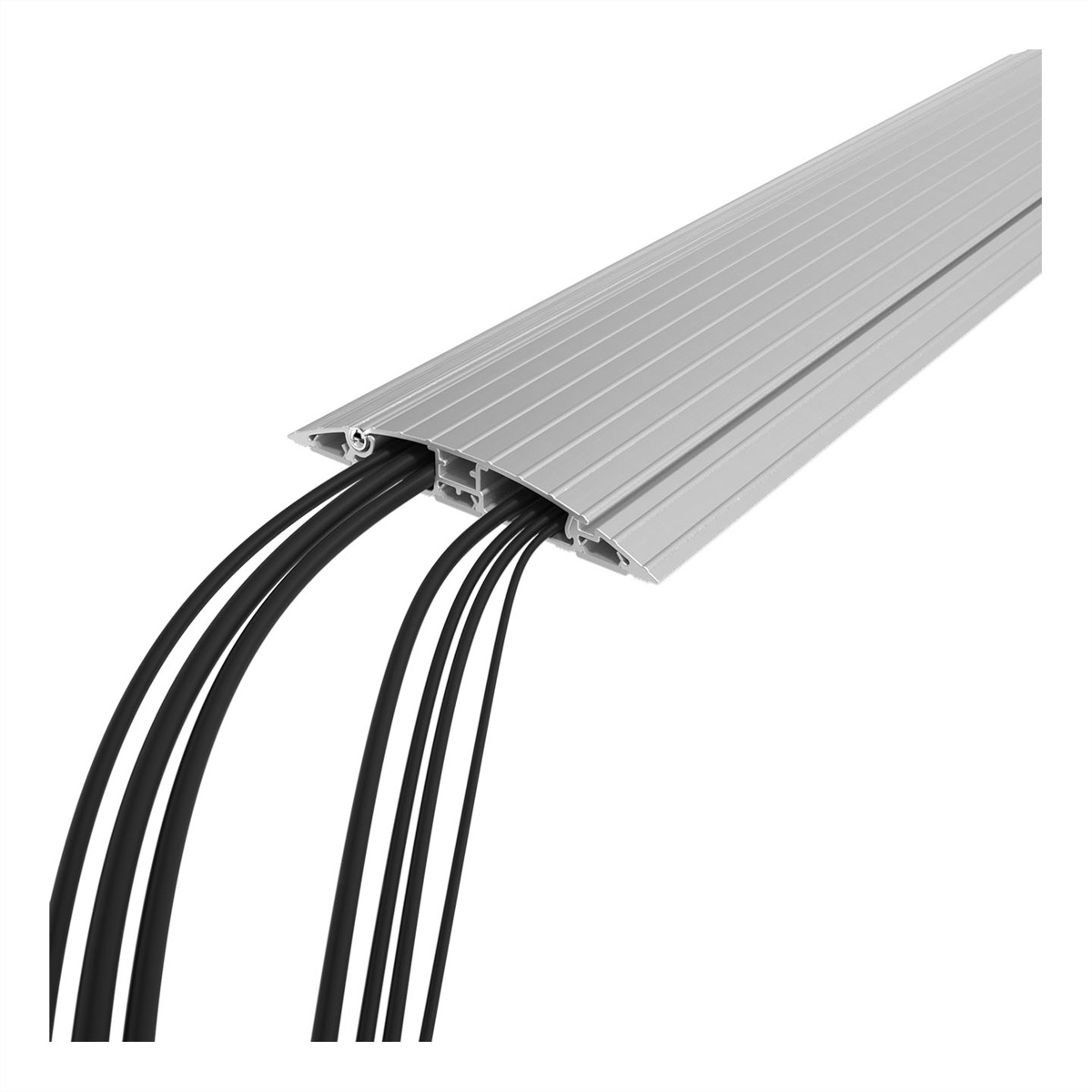 DATAFLEX Addit Kabelschutz, gerade 412, silberfarben, 90 cm