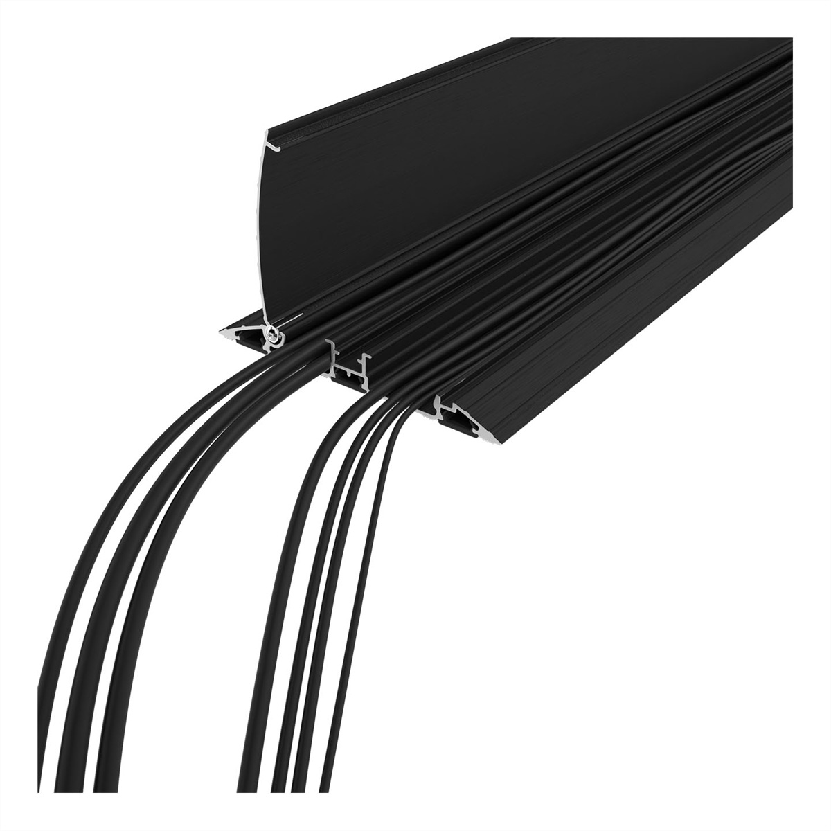 DATAFLEX Addit Kabelschutz, gerade 433, schwarz, 180 cm, 31.433 (BILD2)