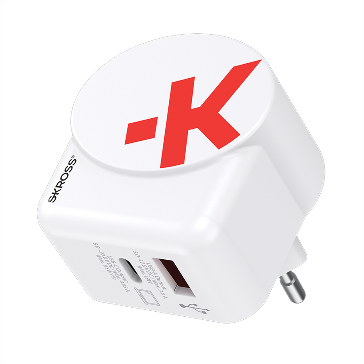 Skross Euro USB Charger A/C 65PD mit USB-C Kabel Skross Euro USB Charger A/C 65PD mit USB-C Kabel