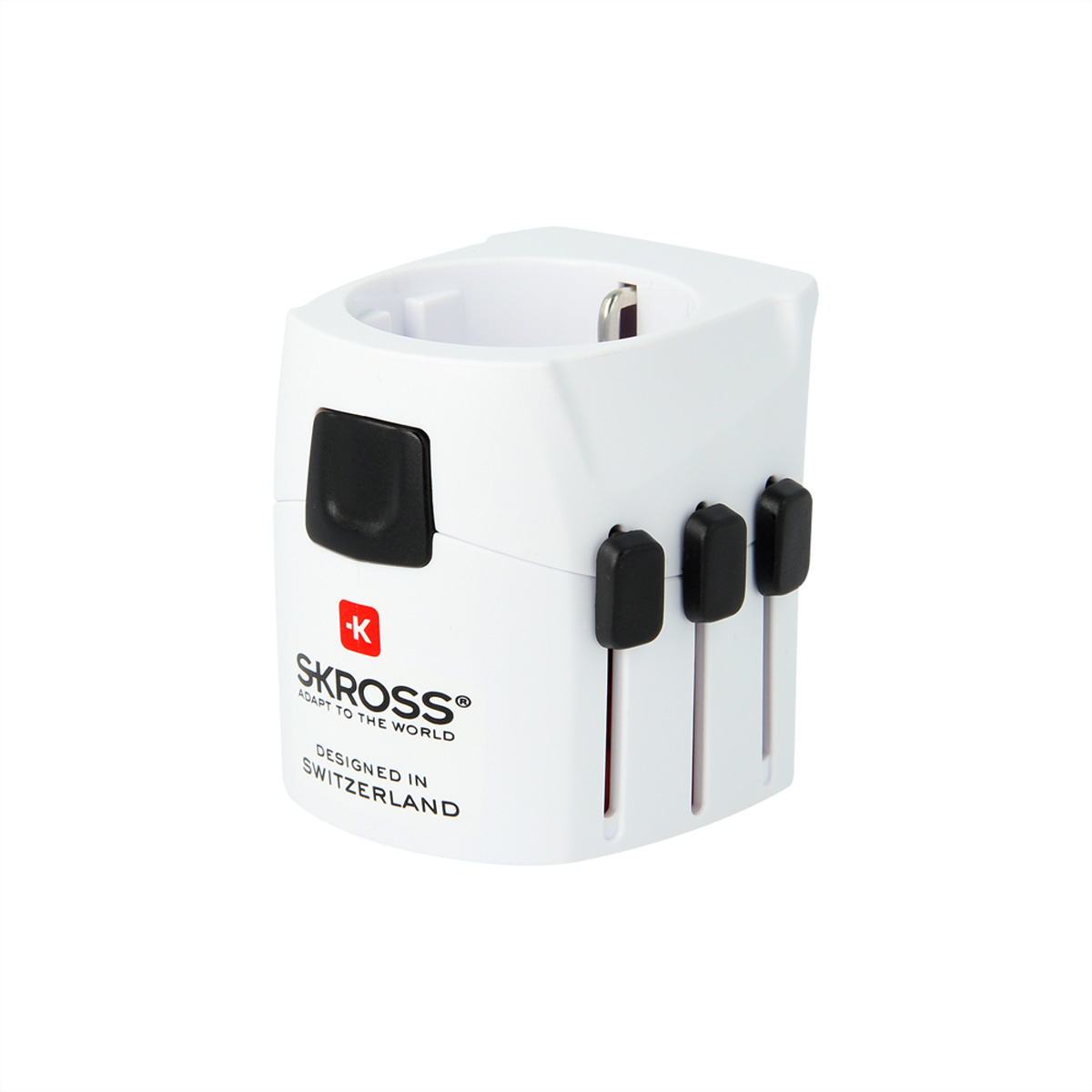 Skross PRO Pro Light White Retail Reiseadapter, Weltweit