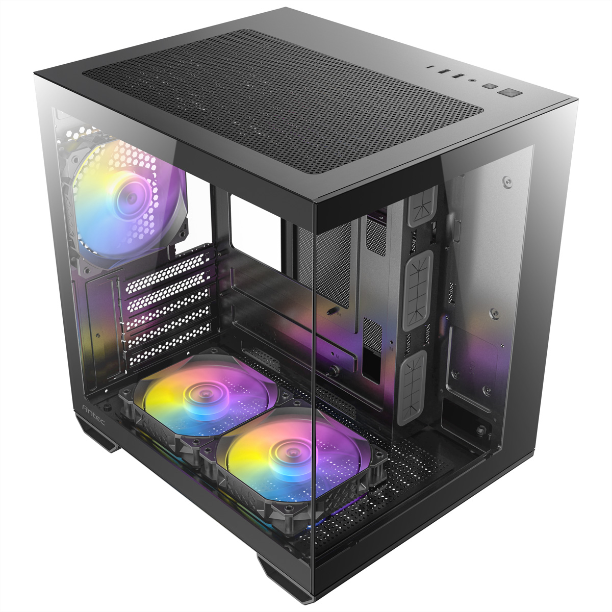 ANTEC CX60M ARGB PC Gehäuse Mini Tower Micro-ATX, schwarz ATX Mini-Tower