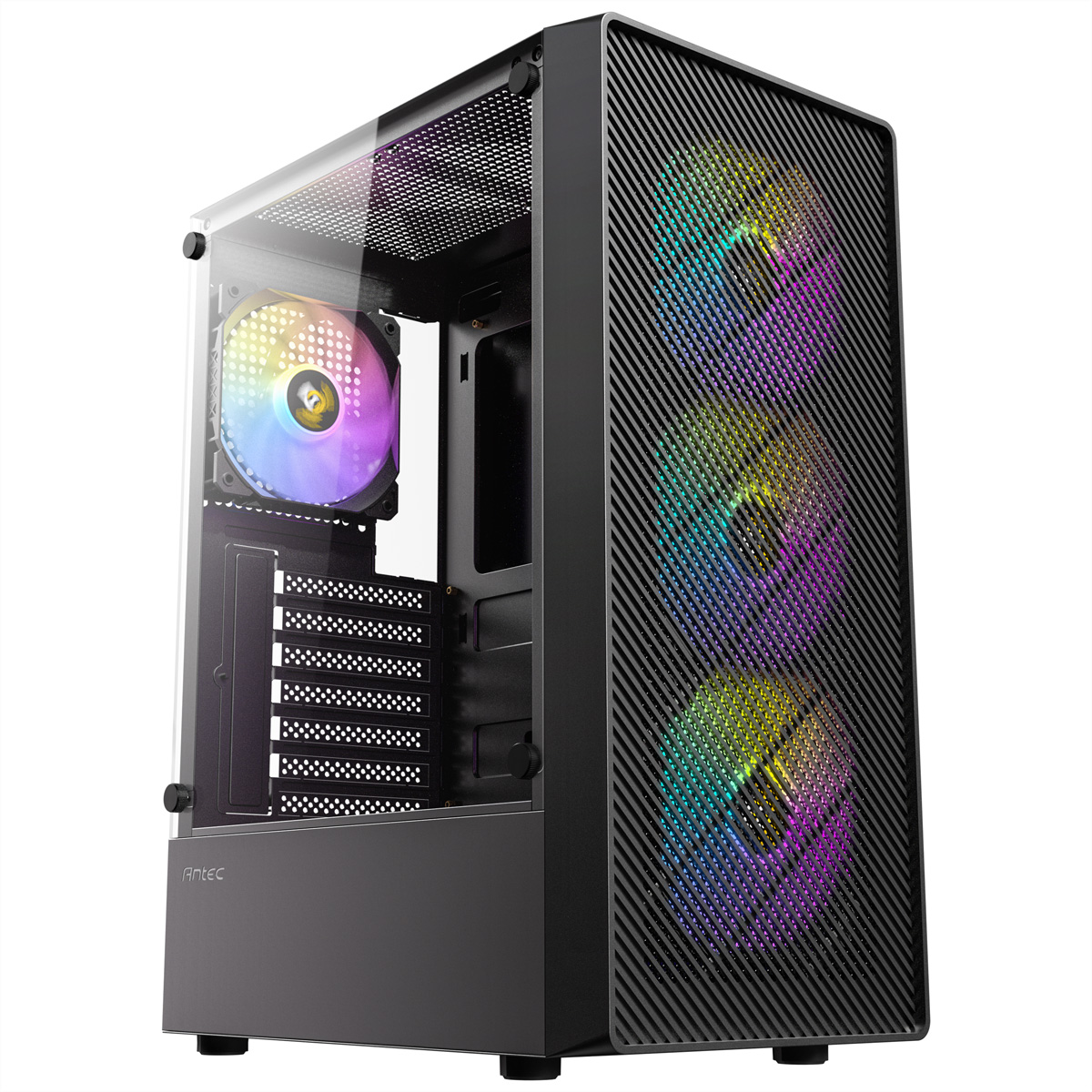 ANTEC AX26 RGB Elite PC Gehäuse Midi Tower Gaming ATX, schwarz