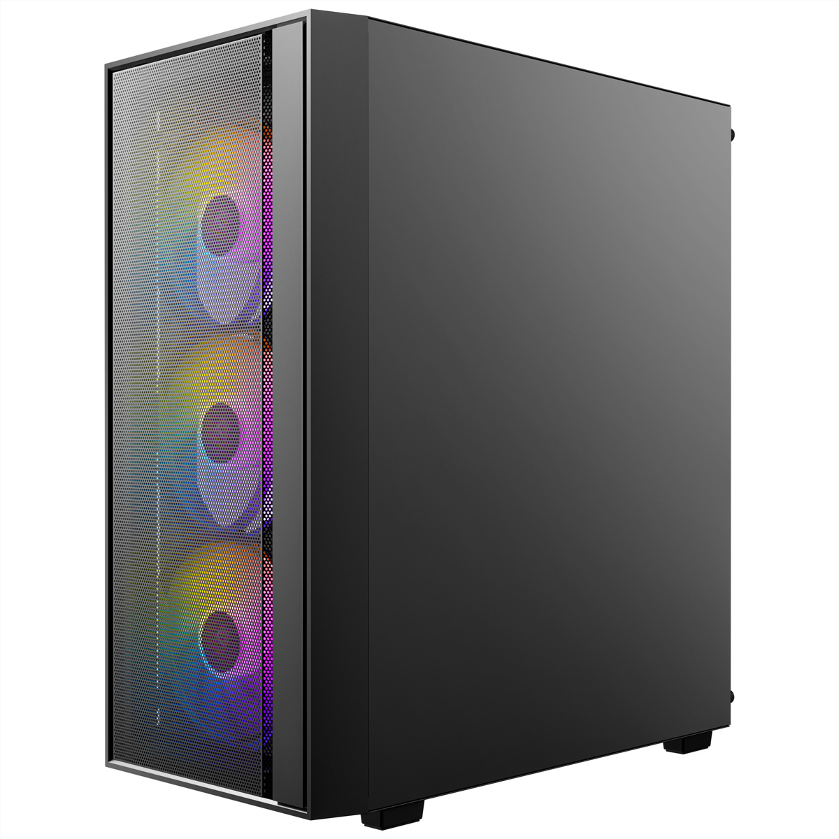 ANTEC AX65 ARGB PC Gehäuse Midi Tower Gaming ATX, schwarz