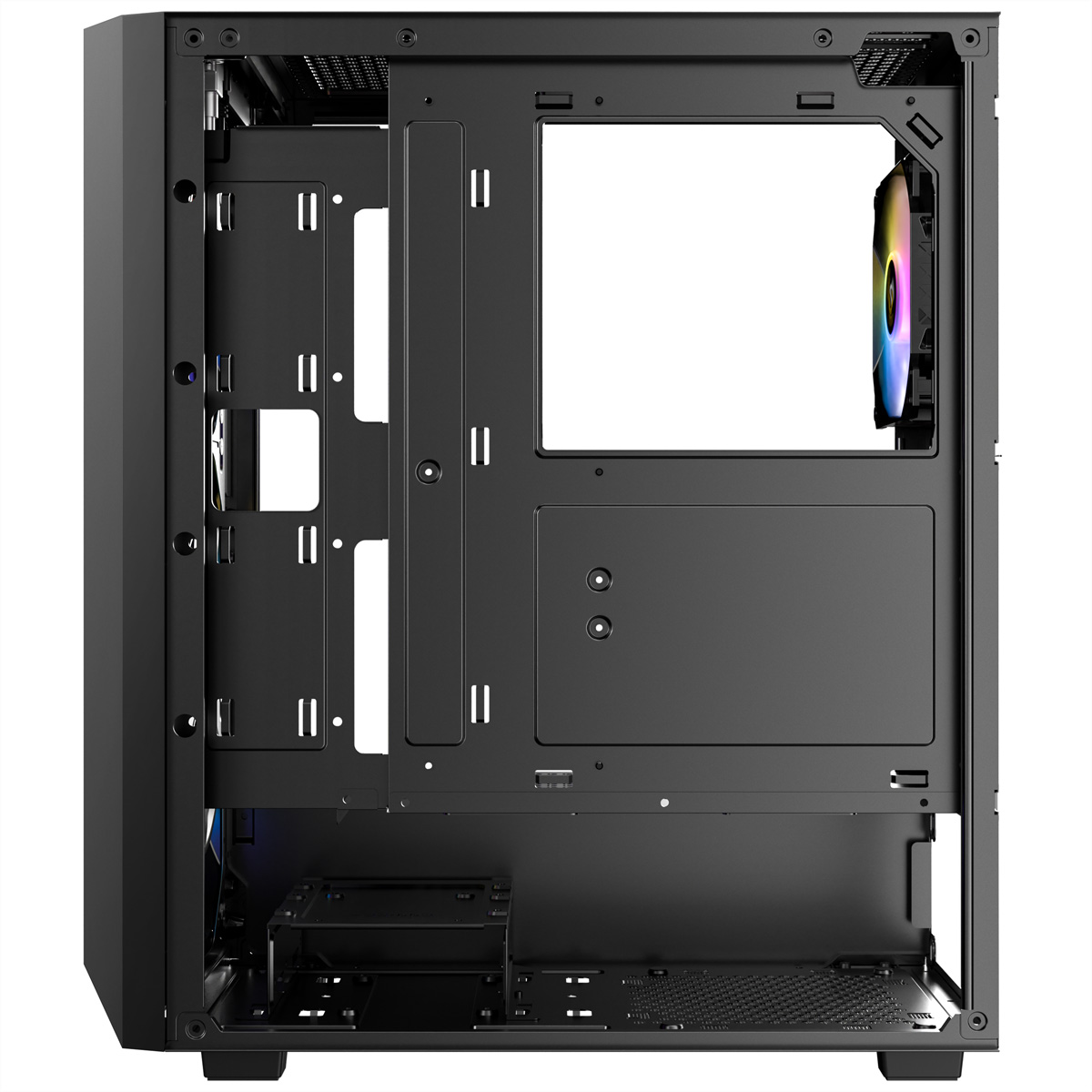 ANTEC AX67 ARGB PC Gehäuse Midi Tower Gaming ATX, schwarz