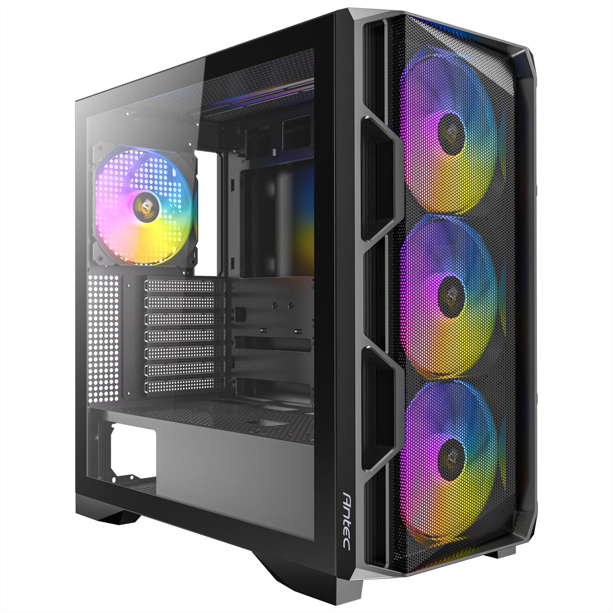 ANTEC AX-1000 ARGB Gaming E-ATX, ATX, Micro-ATX, ITX Mid Tower PC Gehäuse, schwarz ATX/mATX Midi-Tower