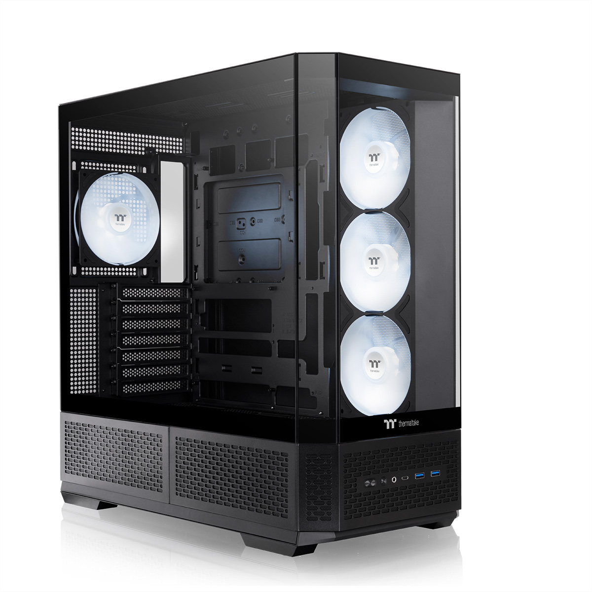 Thermaltake TR300 TG ARGB Mid Tower Gehäuse, Schwarz Computer-Gehäuse