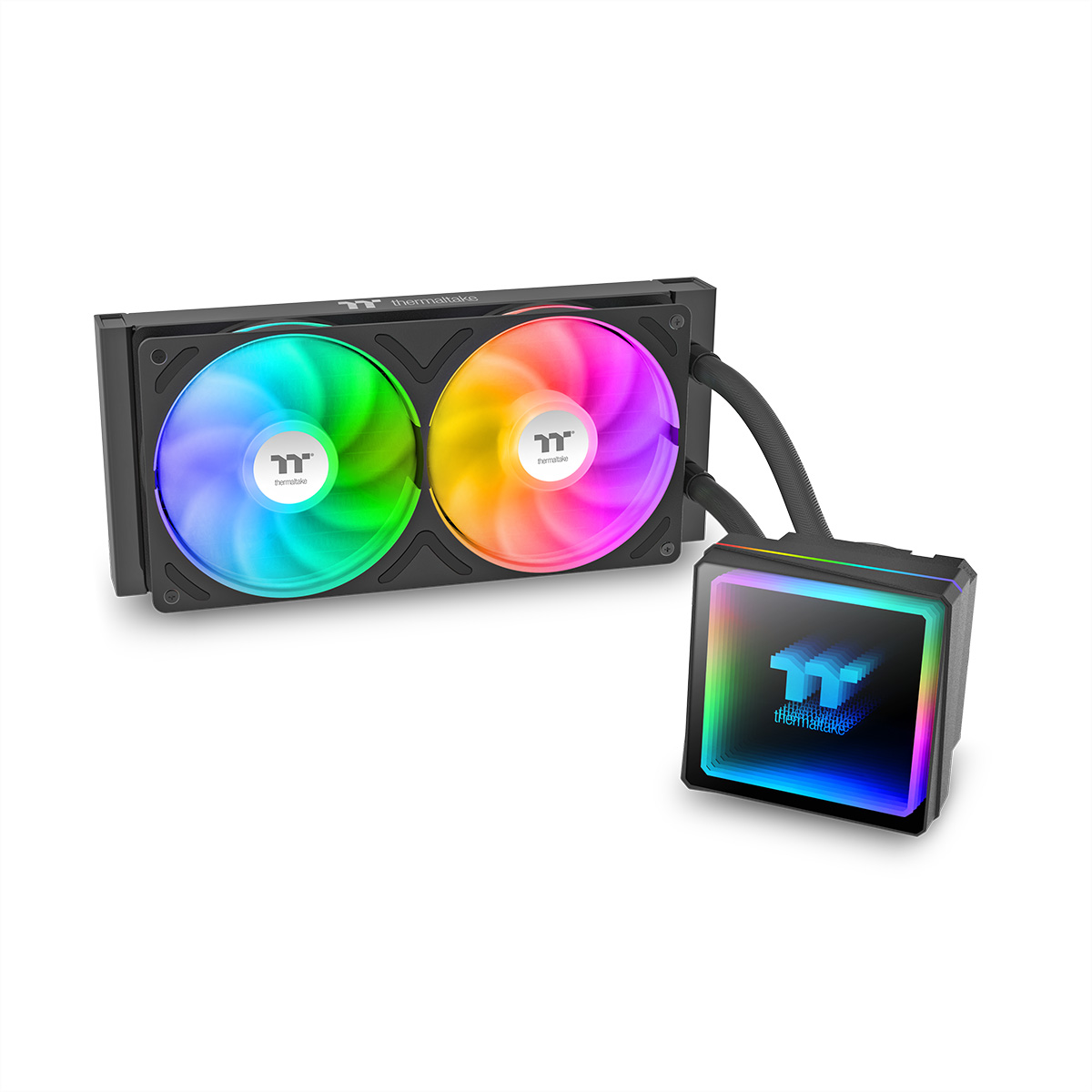 Thermaltake TH240 V3 ARGB Sync AIO CPU-Wasserkühlung, Schwarz Wasserkühlung