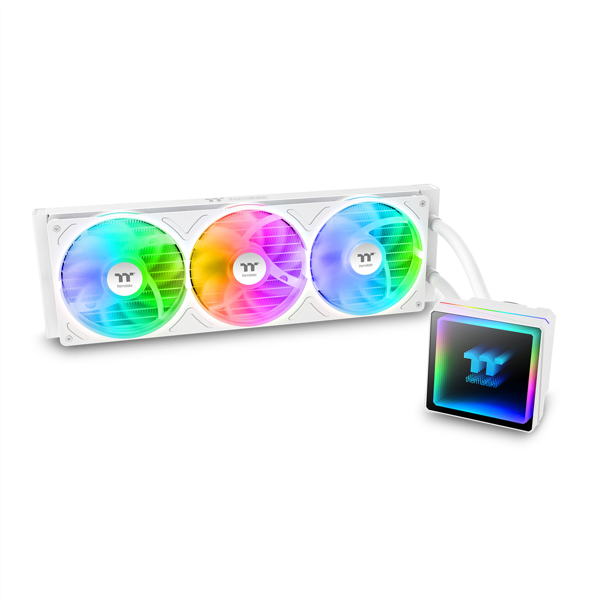 Thermaltake TH360 V3 ARGB Sync AIO CPU Kühler, Weiß Wasserkühlung