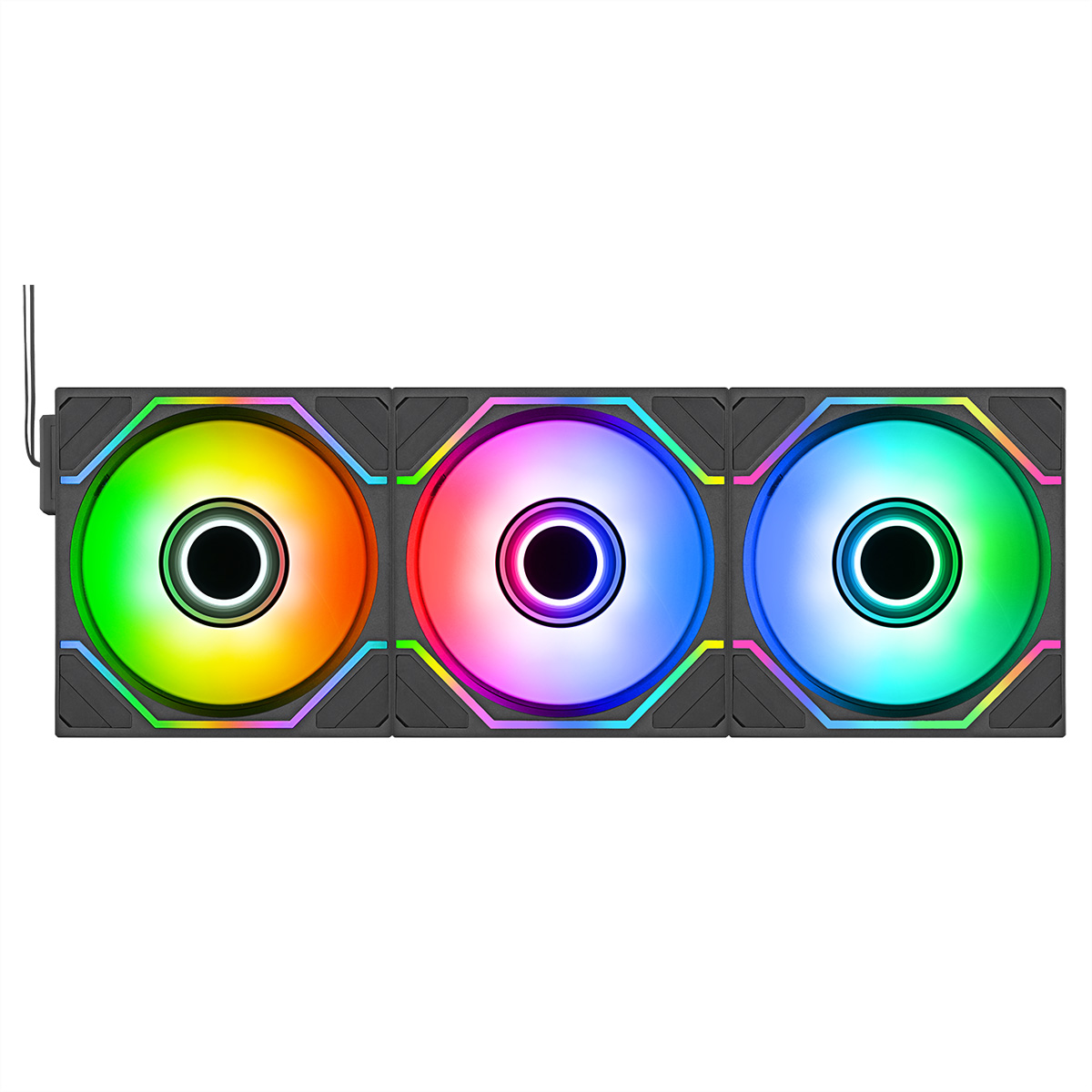 Thermaltake SWAFAN 120 EX INFINITY ARGB Sync 3-Fan Pack, schwarz Gehäuselüfter