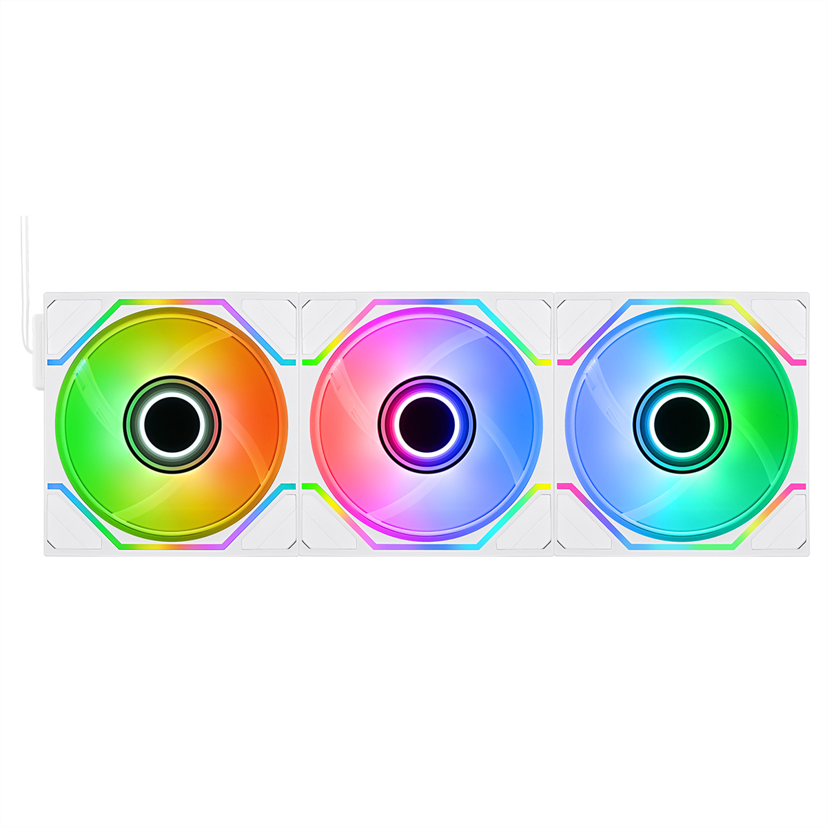 Thermaltake SWAFAN 120 EX INFINITY ARGB Sync 3-Fan Pack, weiß Gehäuselüfter