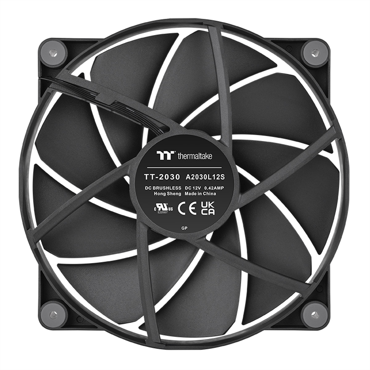 Thermaltake CT200 PWM 200mm Gehäuselüfter, schwarz