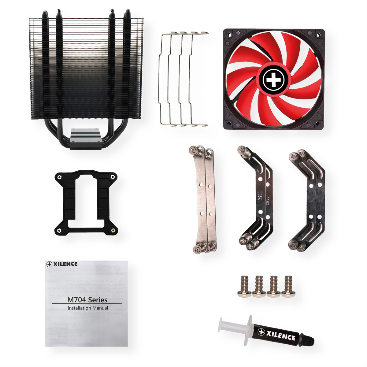 Xilence M704 AMD und Intel CPU Kühler, 120mm PWM Lüfter, 180W TDP