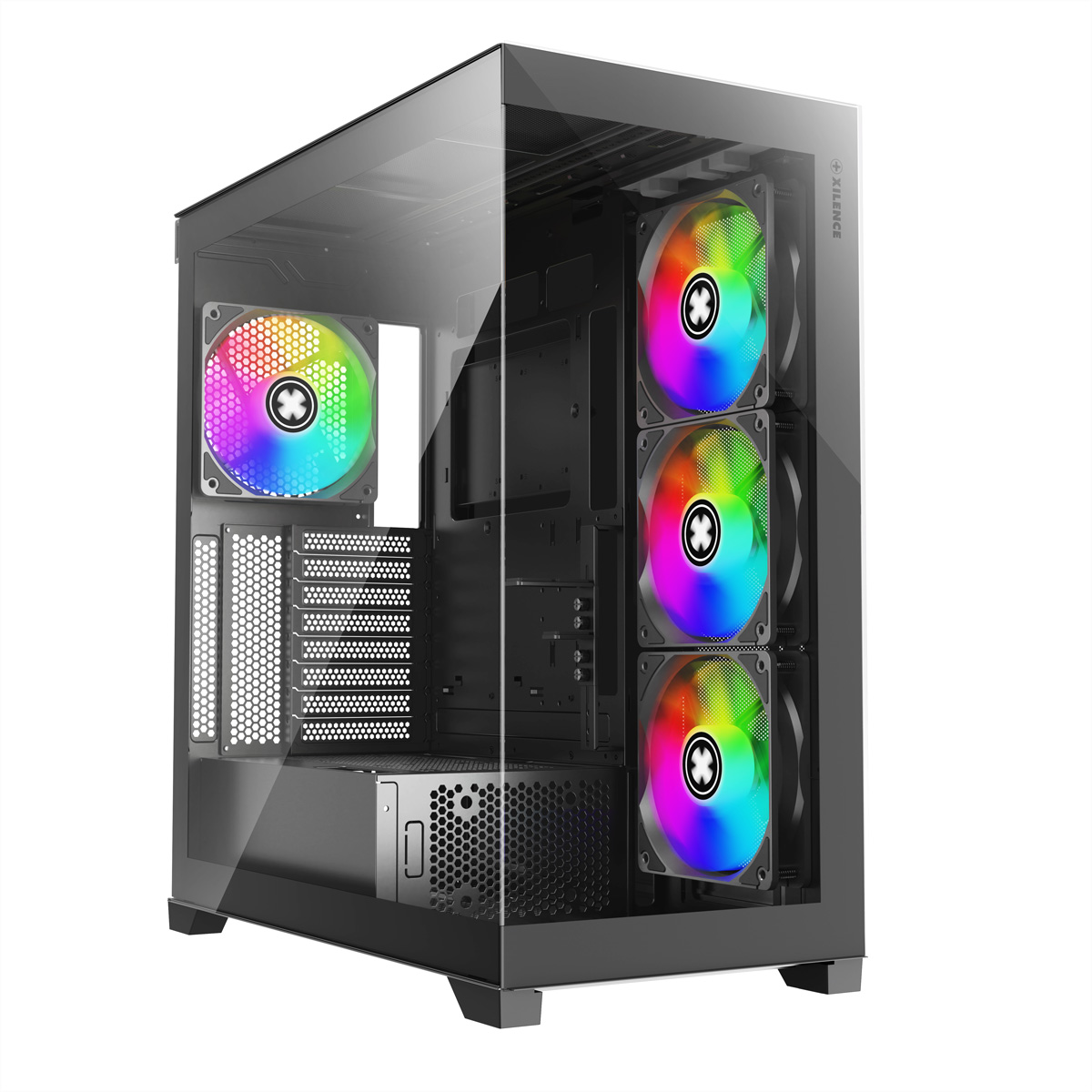 XILENCE Xilent Gleam X818.ARGB Gaming ATX PC Case black, RGB ATX Midi Tower XILENCE Xilent Gleam X818.ARGB Gaming ATX PC Case black, RGB ATX Midi Tower