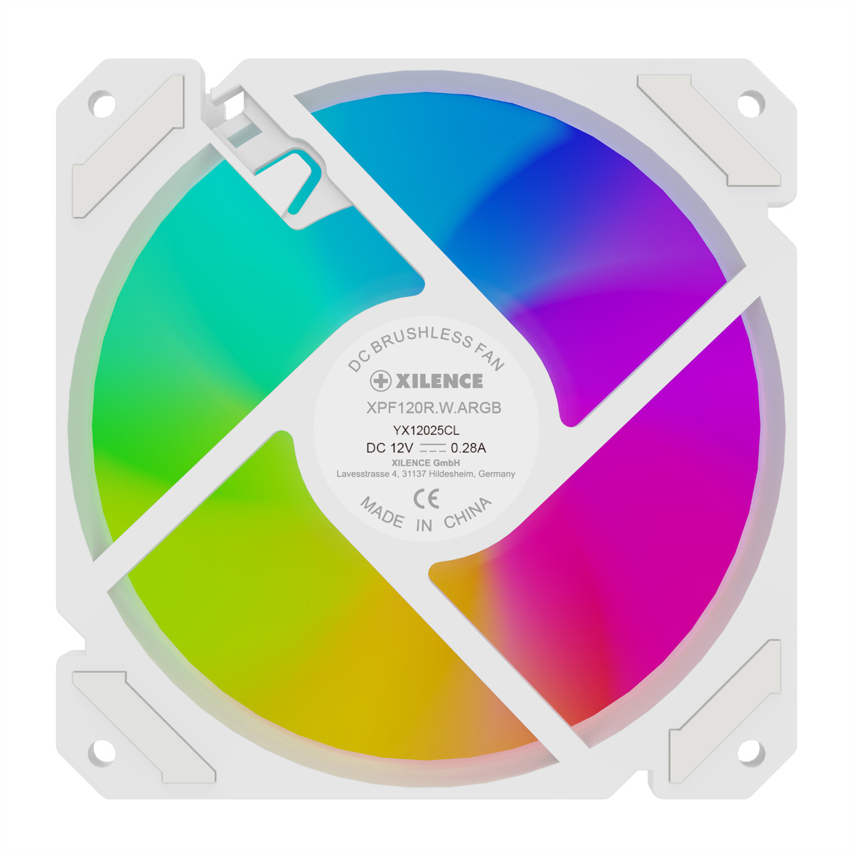 XILENCE Performance A+ REVERSE XF066, 120mm ARGB LED Lüfter weiß