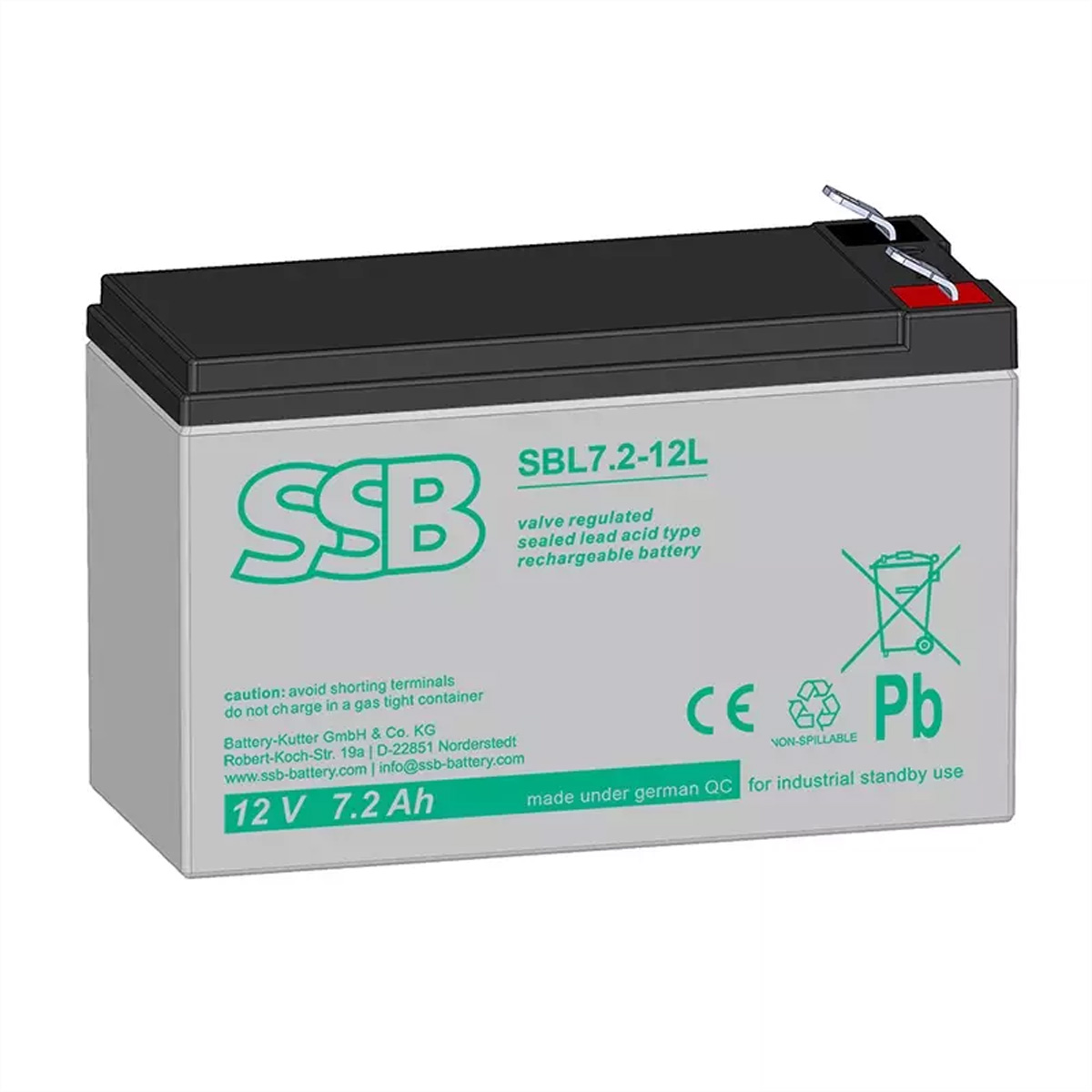 Spezialbatterie für USV 12V 07Ah