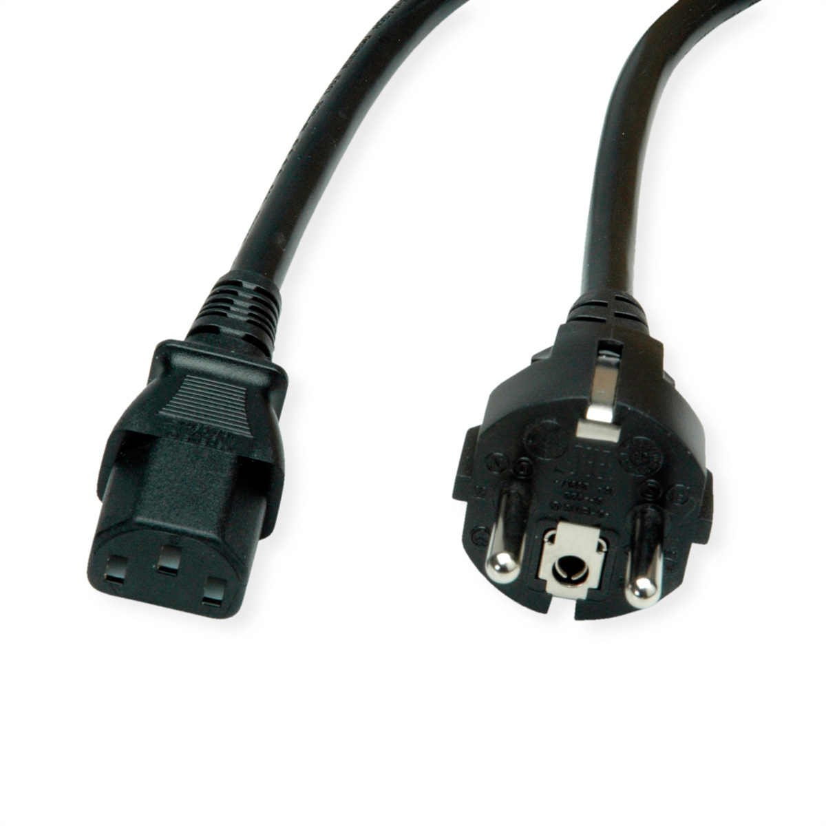 VALUE Netzkabel, IEC-Buchse &, CEE7/7-Stecker gerade,  (BILD2)