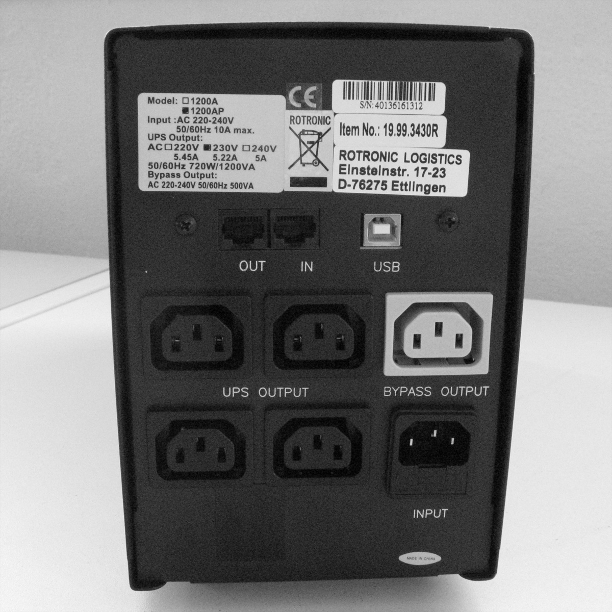 VALUE UPS 800 - Line Interaktive USV mit USB Port