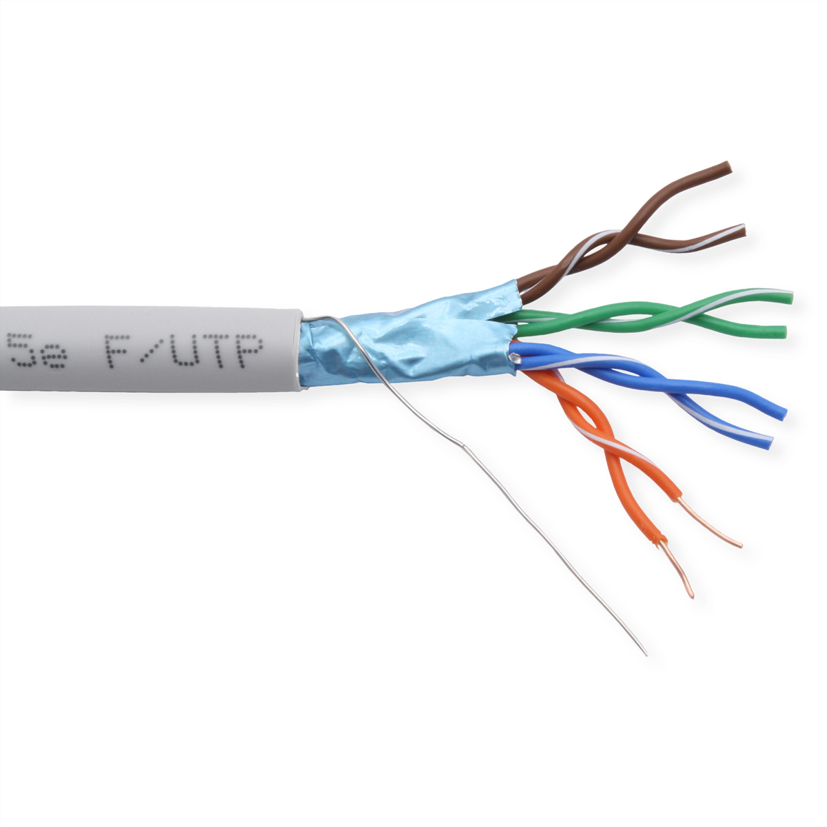 DRAKA UC300 S24 F/UTP H AWG 24 grau, 1000 m Installationskabel