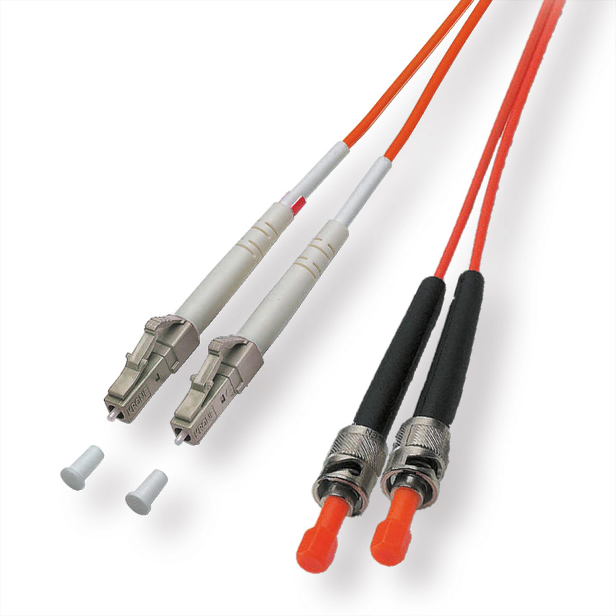 SECOMP LWL-Kabel dupl 50/125um LC/ST 2,0m orange