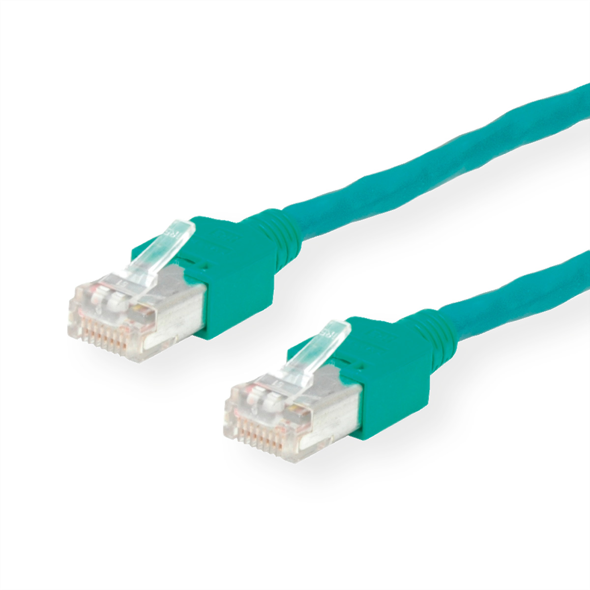 KERPEN Patchkabel Cat.5e (Class D) SF/U, MegaLine D1-20, gekreuzt, grün, 0,5 m SF/UTP Patchkabel